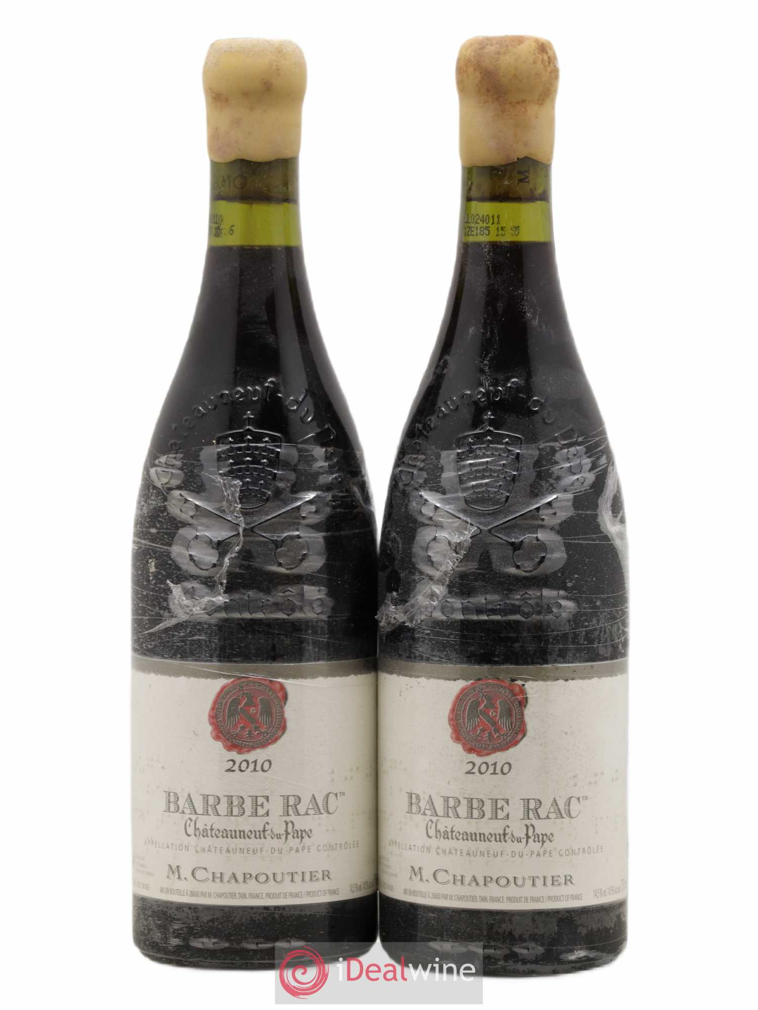 Châteauneuf-du-Pape Barbe Rac Chapoutier 2010 - Lot de 2 bouteilles - 0