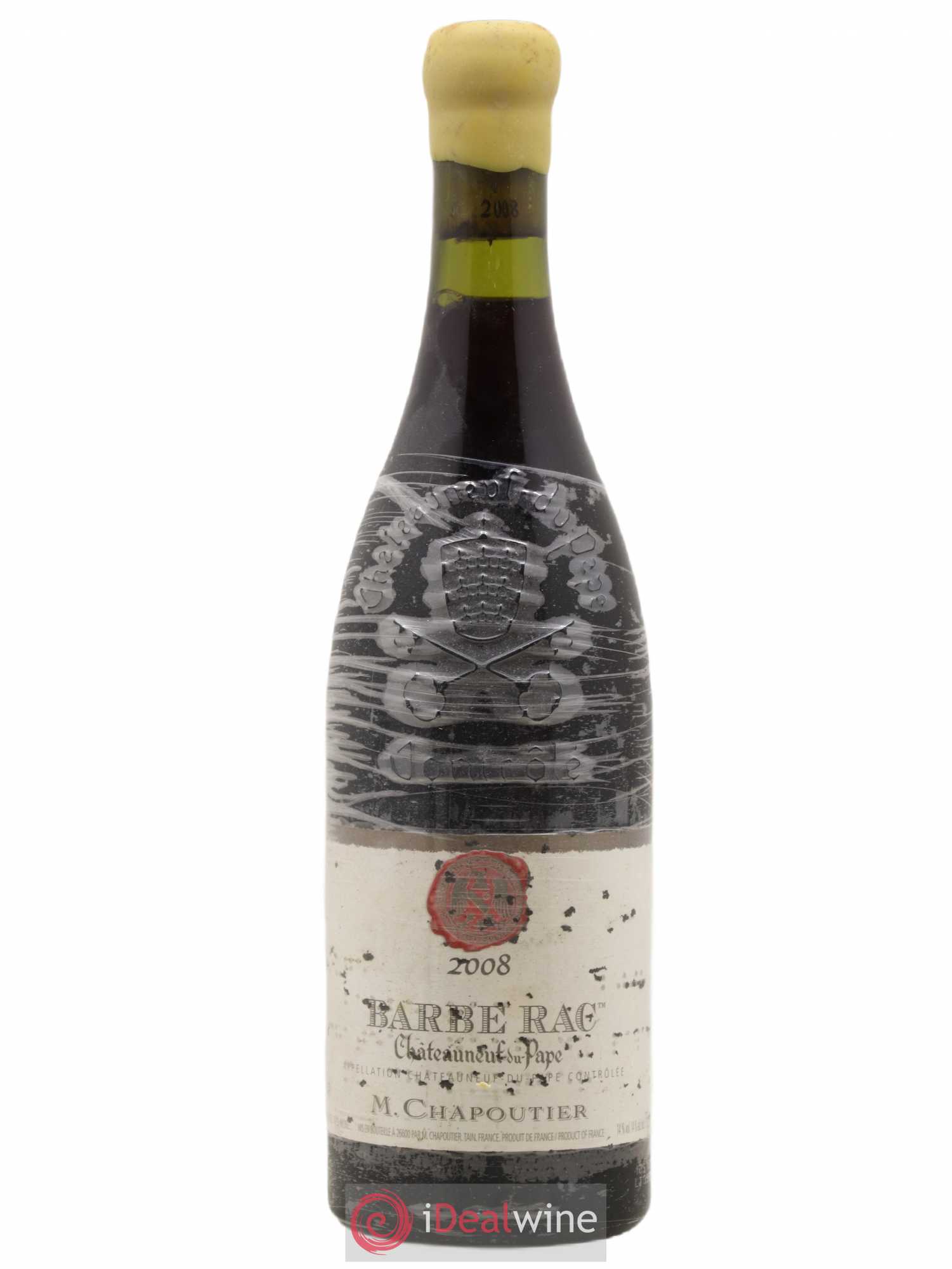 Châteauneuf-du-Pape Barbe Rac Chapoutier 2008 - Posten von 1 Flasche - 0