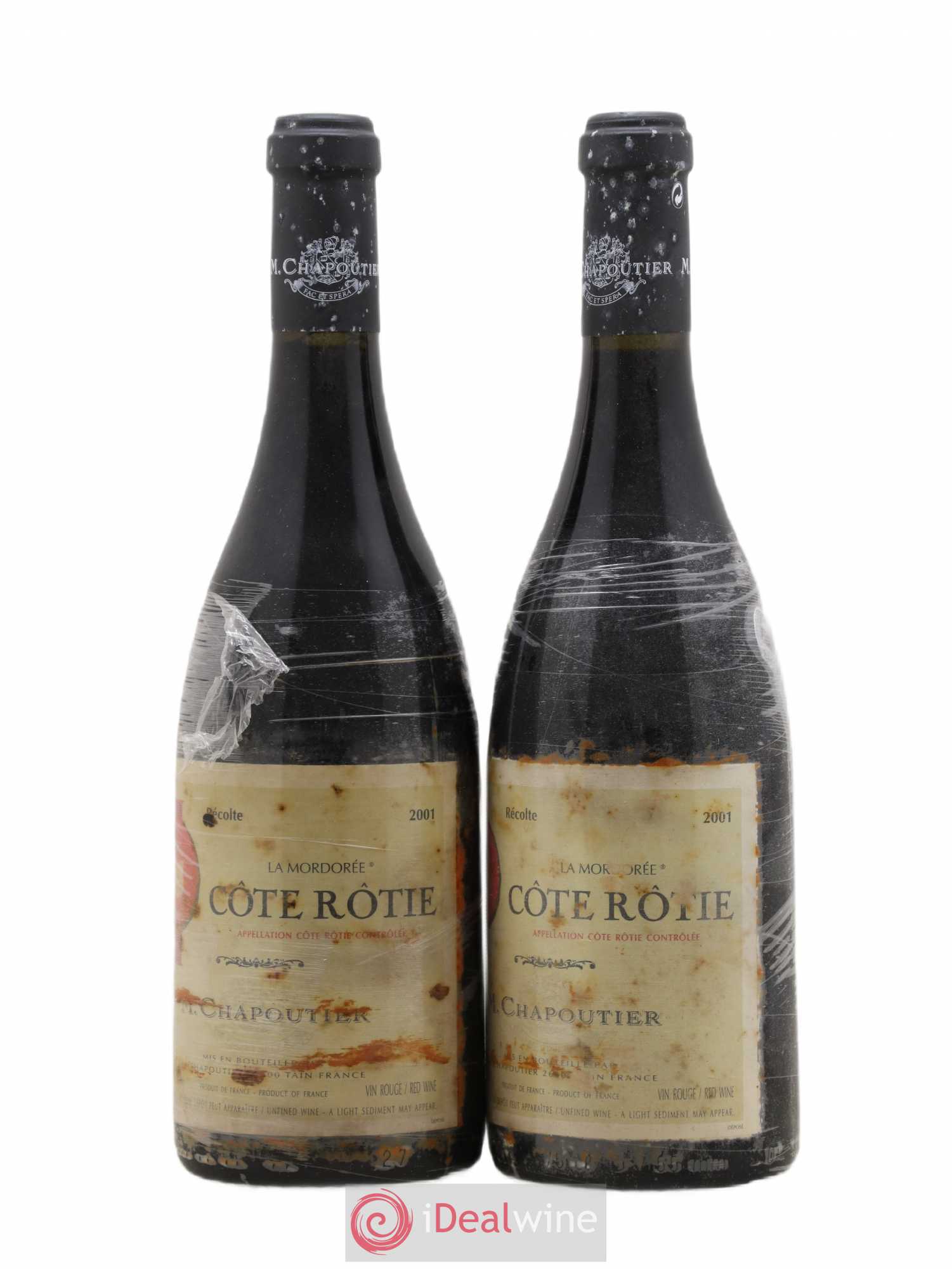 Côte-Rôtie La Mordorée Chapoutier 2001 - Lot de 2 bouteilles - 0
