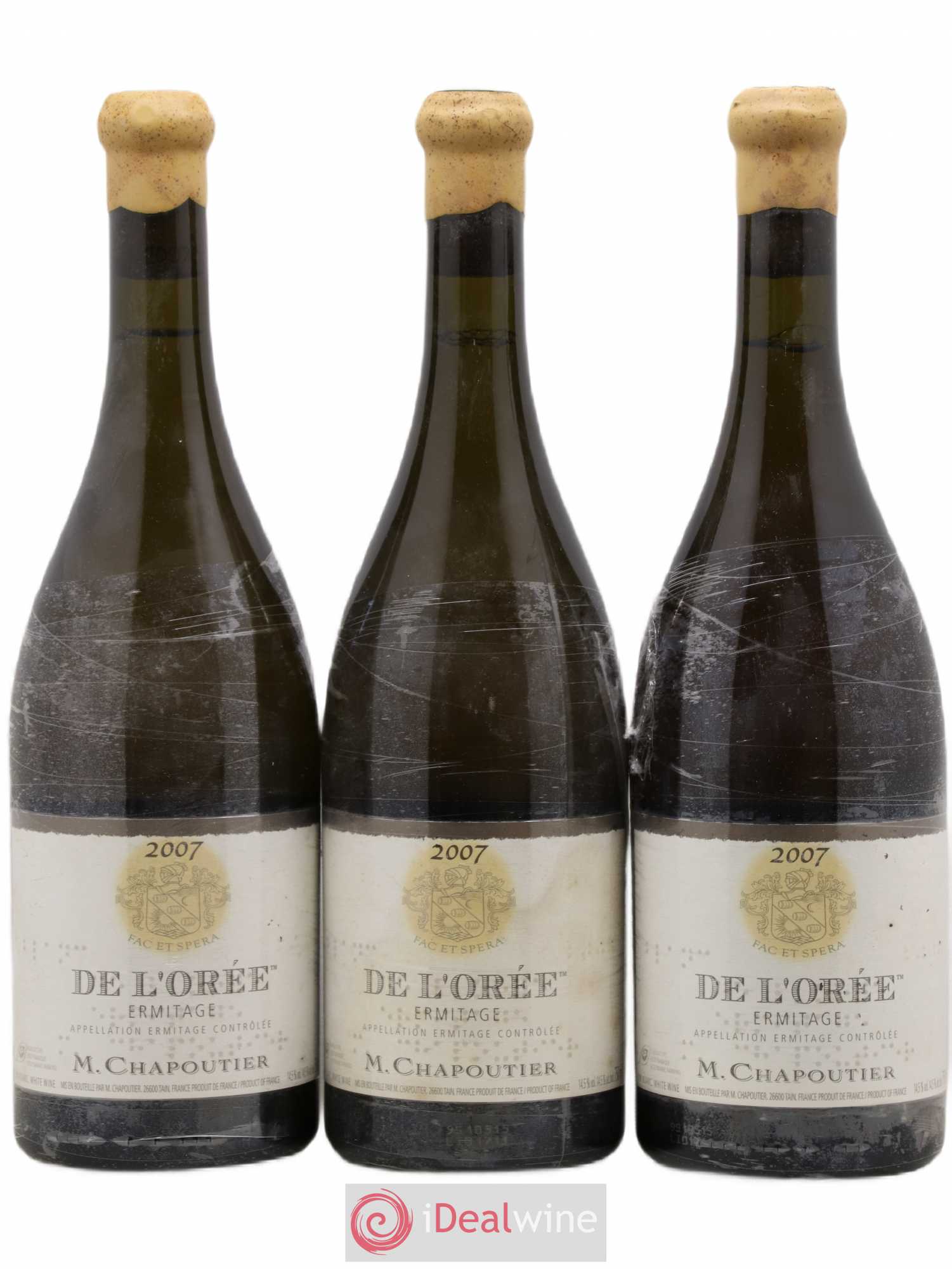 Hermitage Ermitage de l'Orée Chapoutier 2007 - Posten von 3 Flaschen - 0
