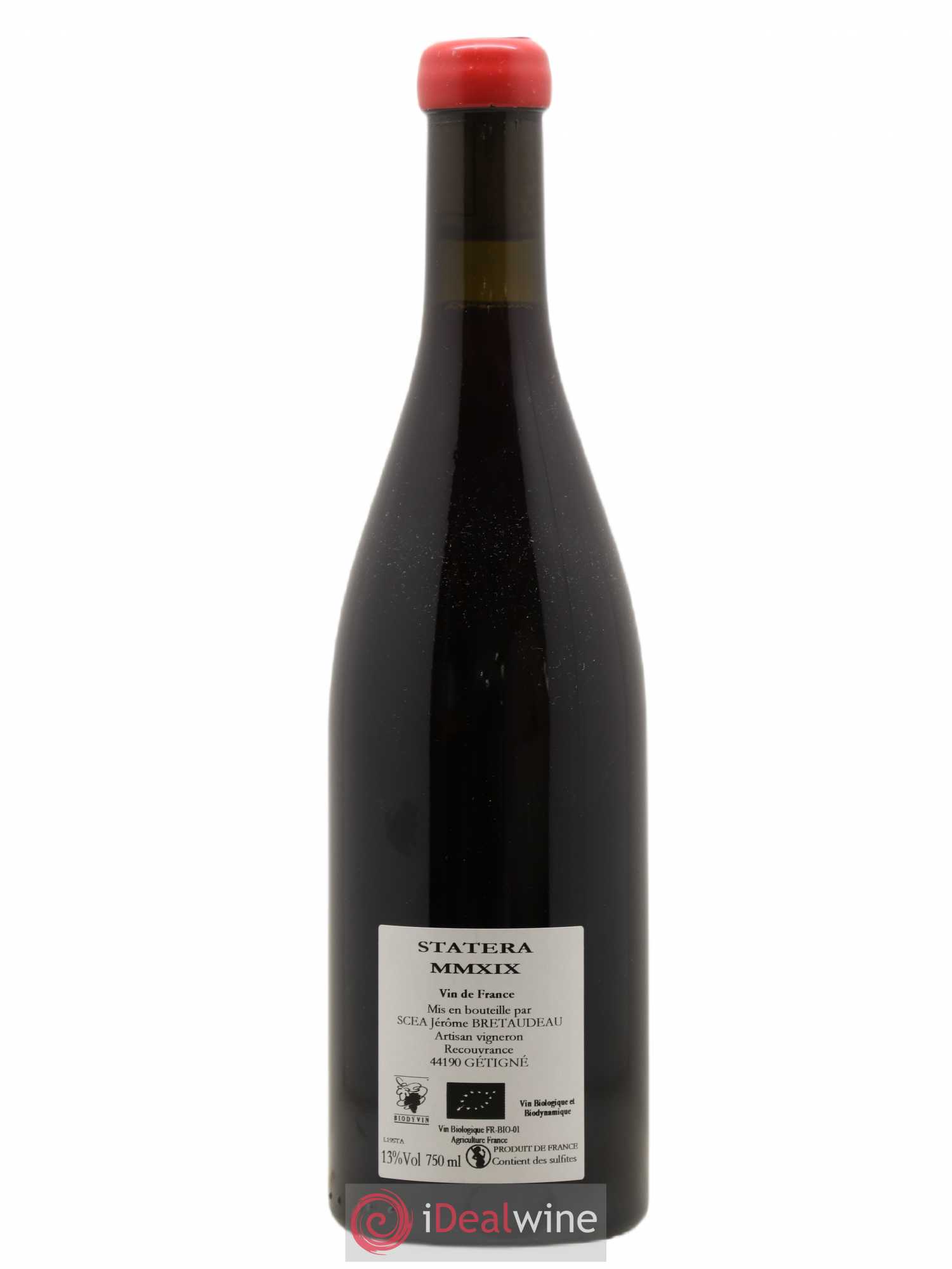 Vin de France Statera Jérôme Bretaudeau - Domaine de Bellevue 2019 - Lot de 1 bouteille - 1