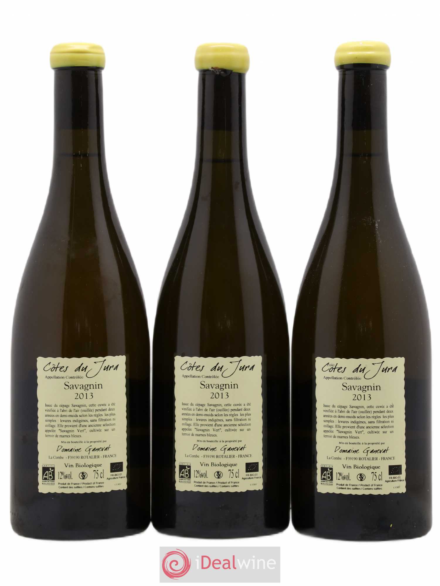 Côtes du Jura Les Chalasses Marnes Bleues Jean-François Ganevat (Domaine) 2013 - Lot de 3 bouteilles - 1