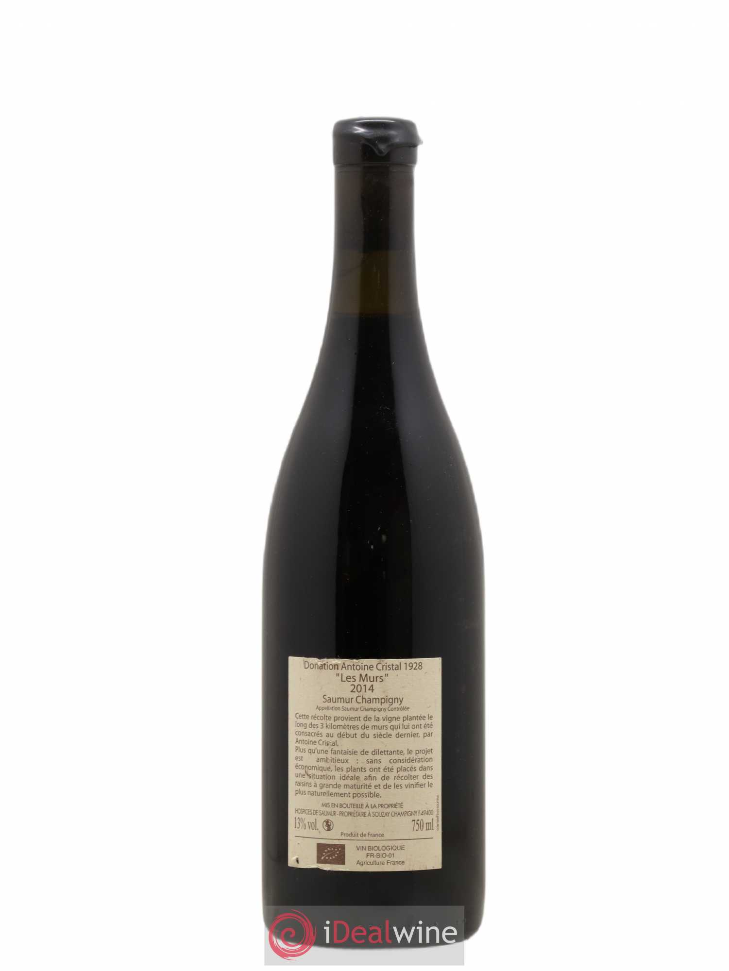 Saumur-Champigny Les Murs Clos Cristal (Domaine) 2014 - Lot de 1 bouteille - 1
