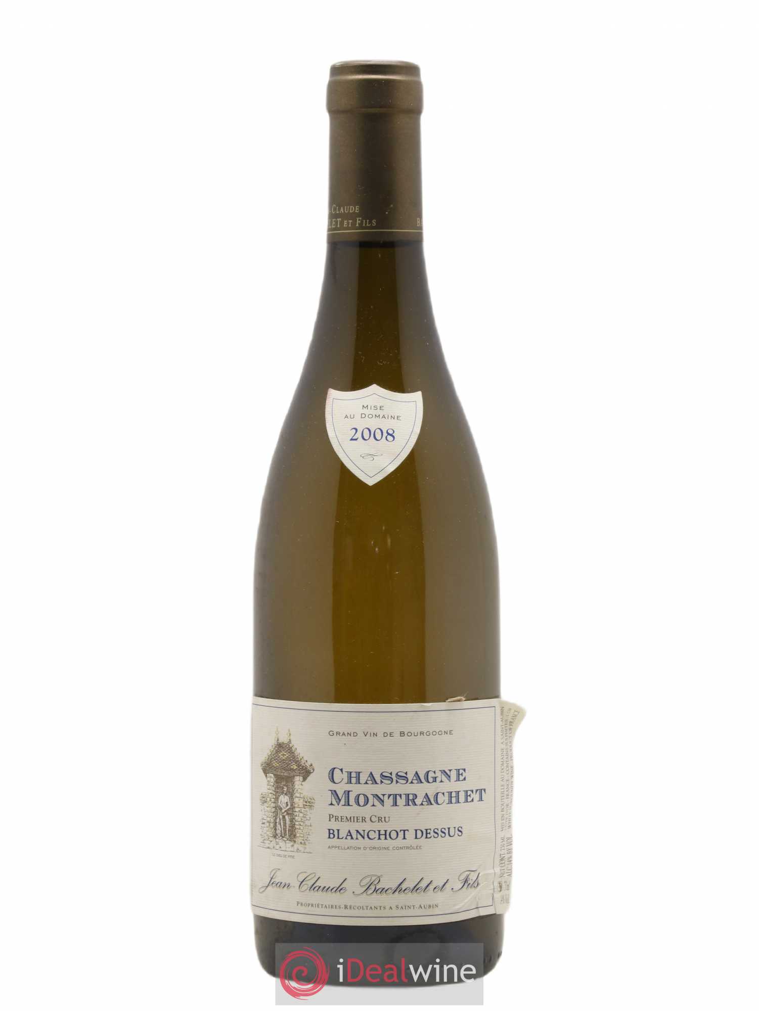 Chassagne-Montrachet 1er Cru Blanchot Dessus Jean-Claude Bachelet (Domaine) 2008 - Lot de 1 bouteille - 0