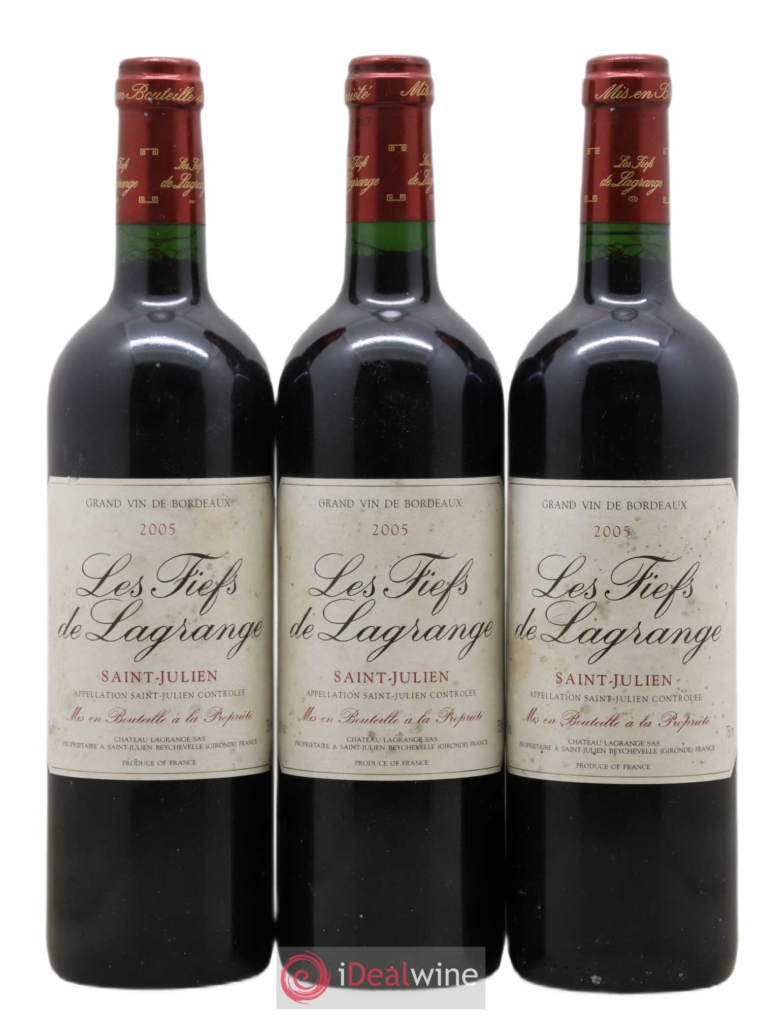 Les Fiefs de Lagrange Second Vin 2005 - Lot de 3 bouteilles - 0