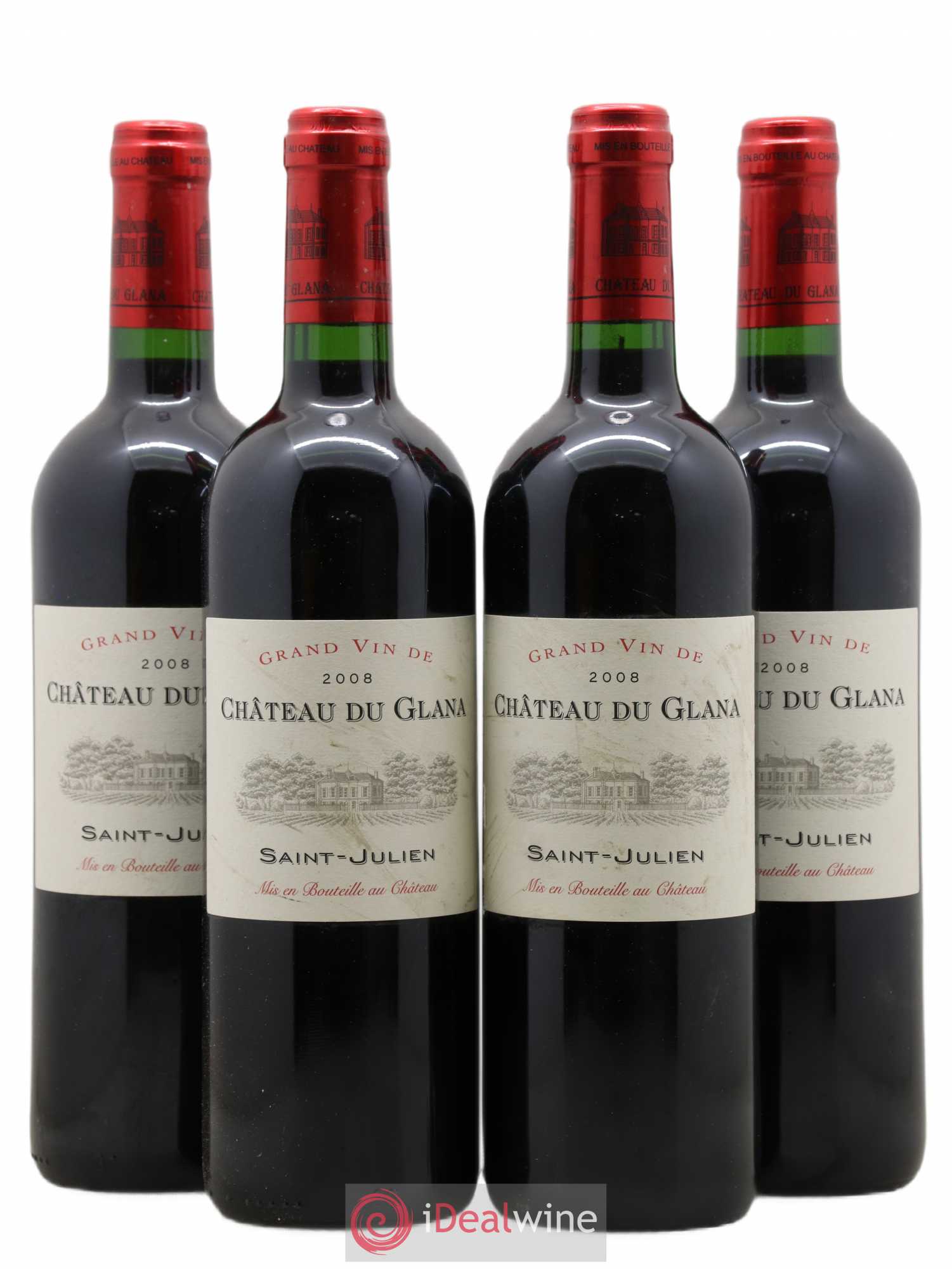 Château du Glana (sans prix de réserve) 2008 - Lot de 4 bouteilles - 0