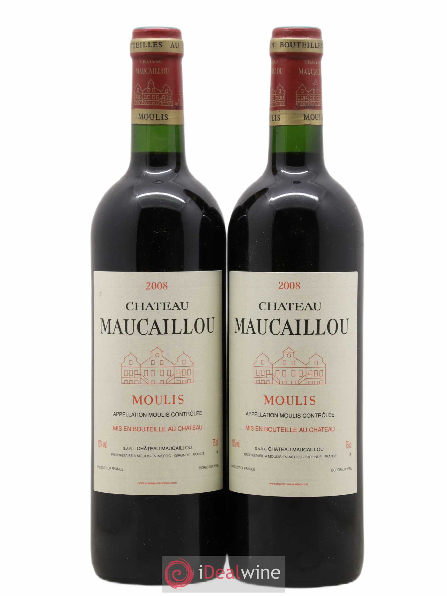 Château Maucaillou 2008 - Lot de 2 bouteilles - 0