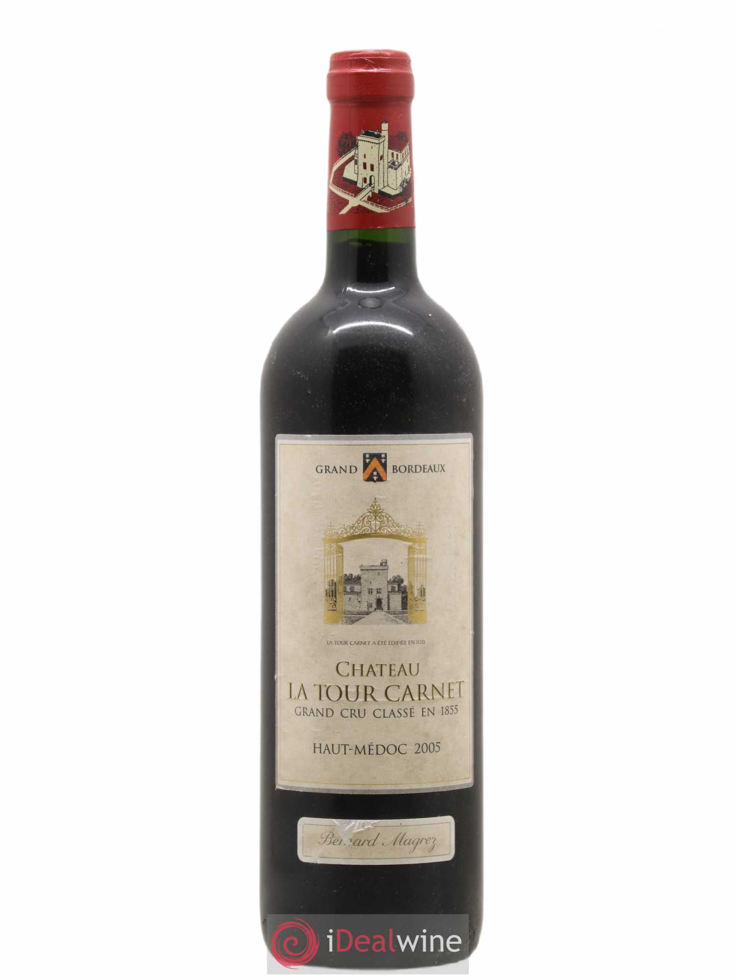 Château la Tour Carnet 4ème Grand Cru Classé 2005 - Lot de 1 bouteille - 0