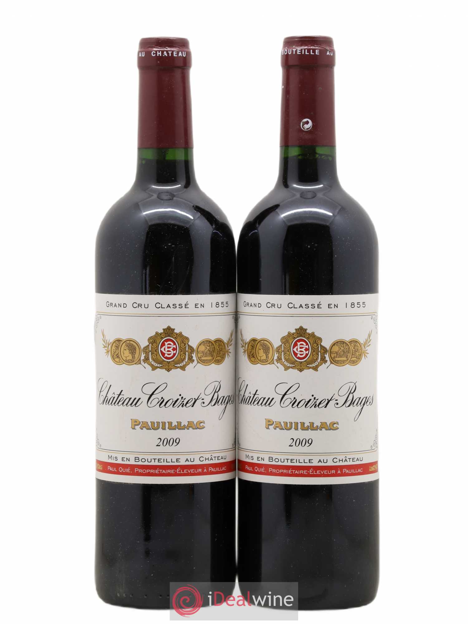 Château Croizet Bages 5ème Grand Cru Classé (sans prix de réserve) 2009 - Lot de 2 bouteilles - 0