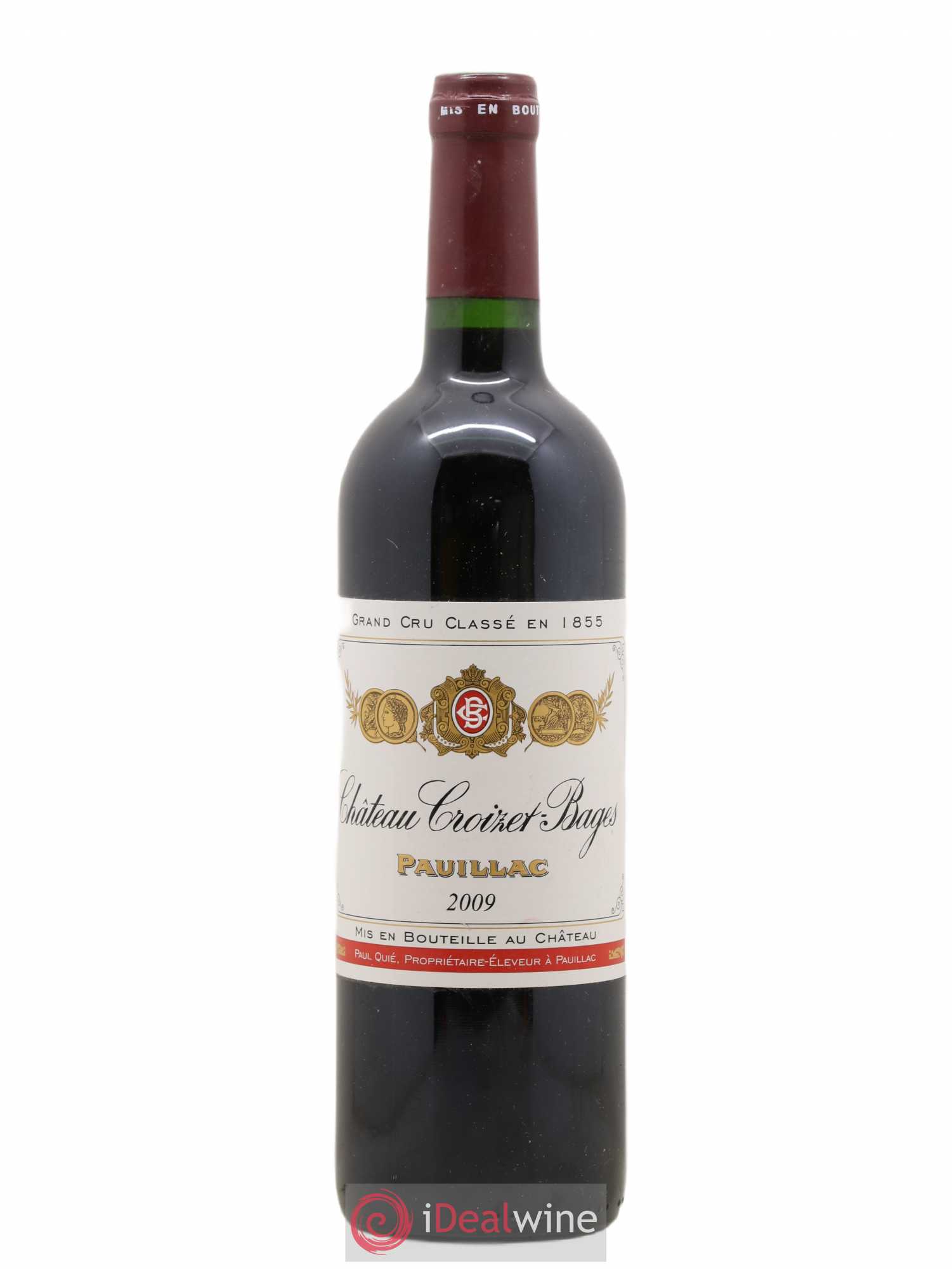 Château Croizet Bages 5ème Grand Cru Classé 2009 - Lot de 1 bouteille - 0