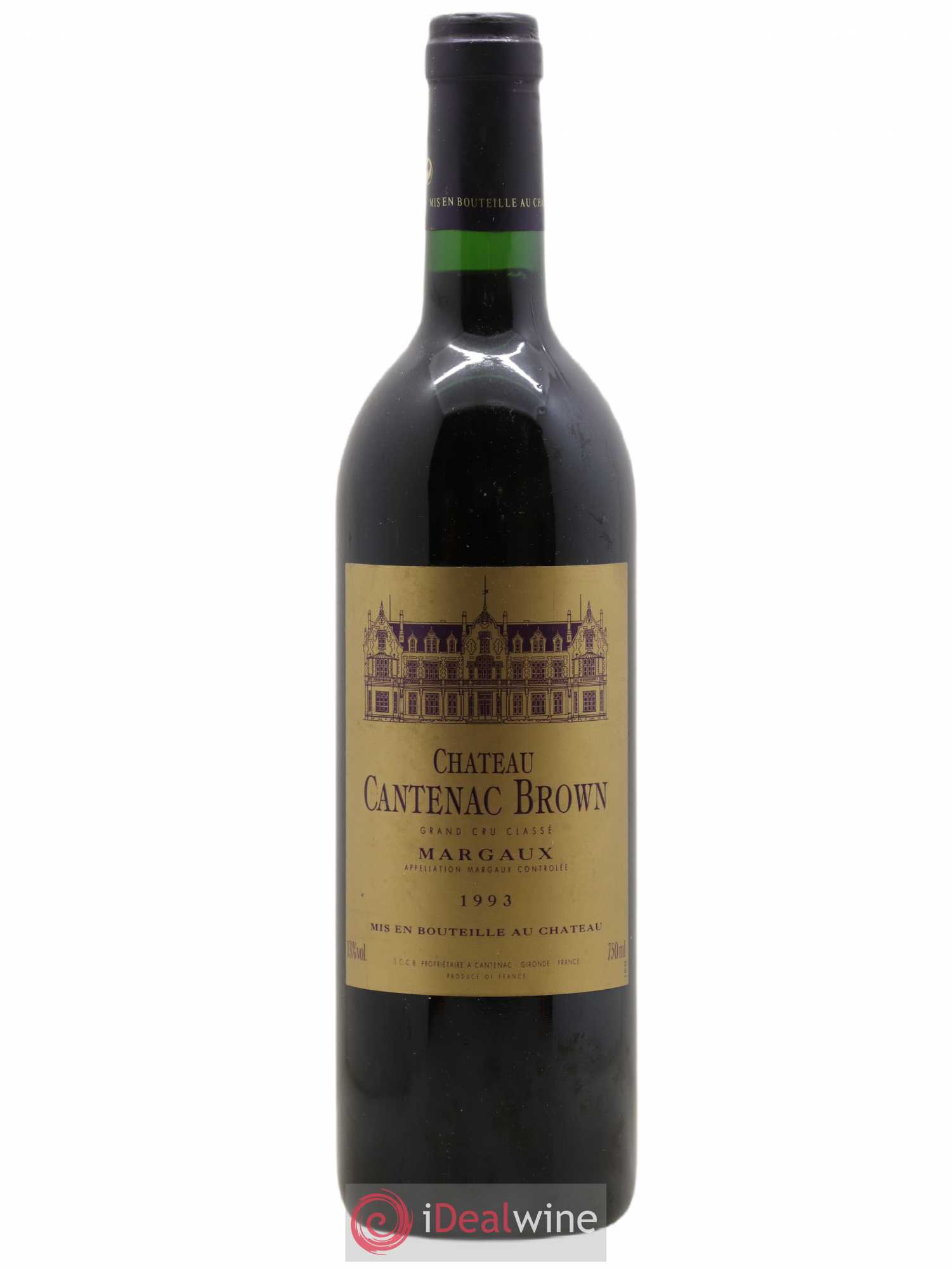 Château Cantenac Brown 3ème Grand Cru Classé 1993 - Lot de 1 bouteille - 0