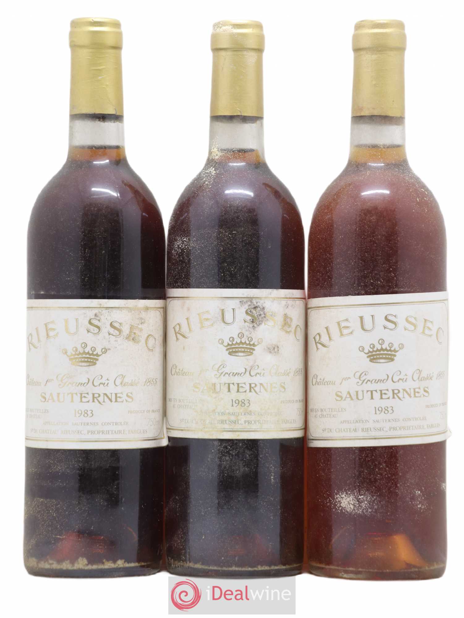 Château Rieussec 1er Grand Cru Classé 1983 - Lotto di 3 bottiglie - 0