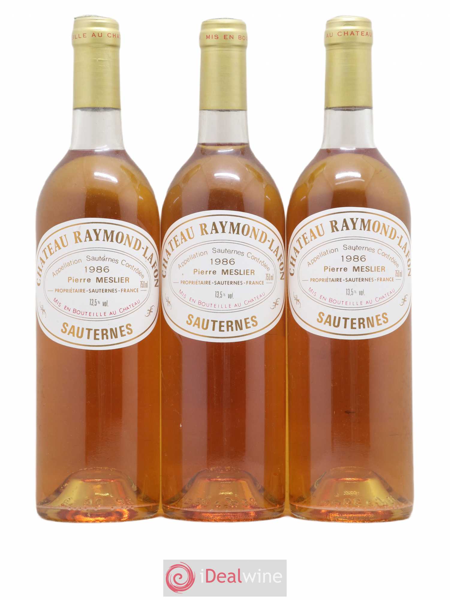 Château Raymond Lafon (senza prezzo di riserva) 1986 - Lotto di 3 bottiglie - 0