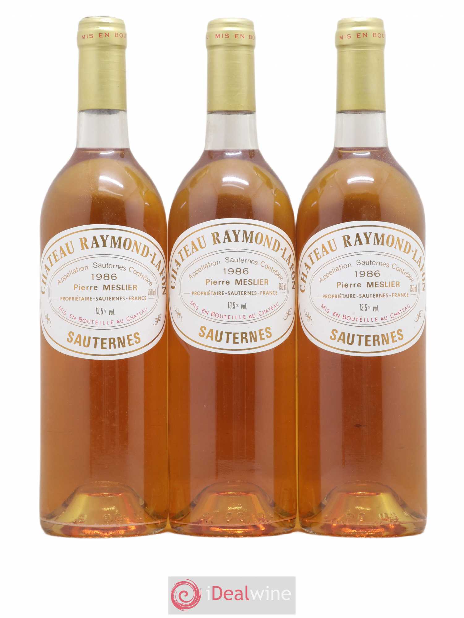 Château Raymond Lafon (senza prezzo di riserva) 1986 - Lotto di 3 bottiglie - 0