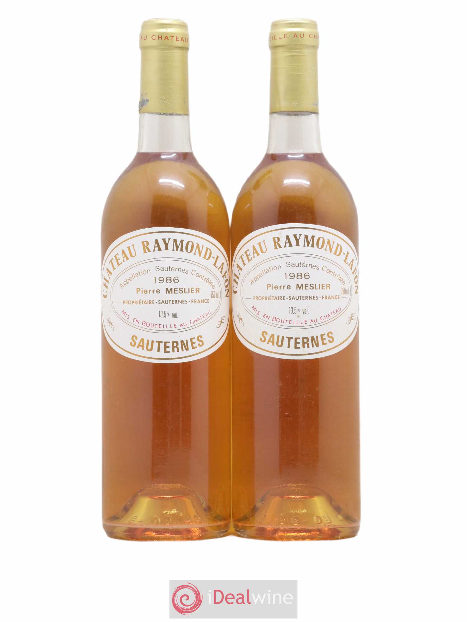 Château Raymond Lafon (senza prezzo di riserva) 1986 - Lotto di 2 bottiglie - 0