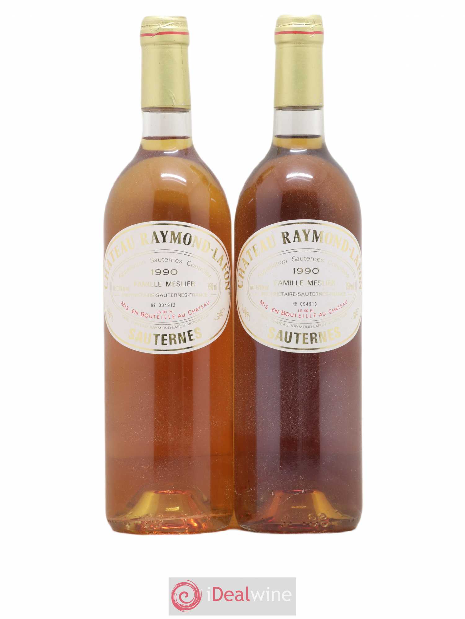 Château Raymond Lafon 1990 - Lotto di 2 bottiglie - 0