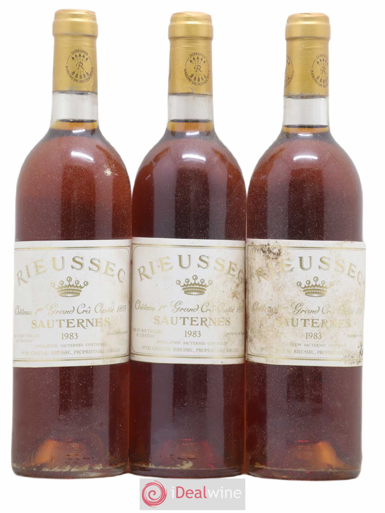 Château Rieussec 1er Grand Cru Classé 1983 - Lotto di 3 bottiglie - 0