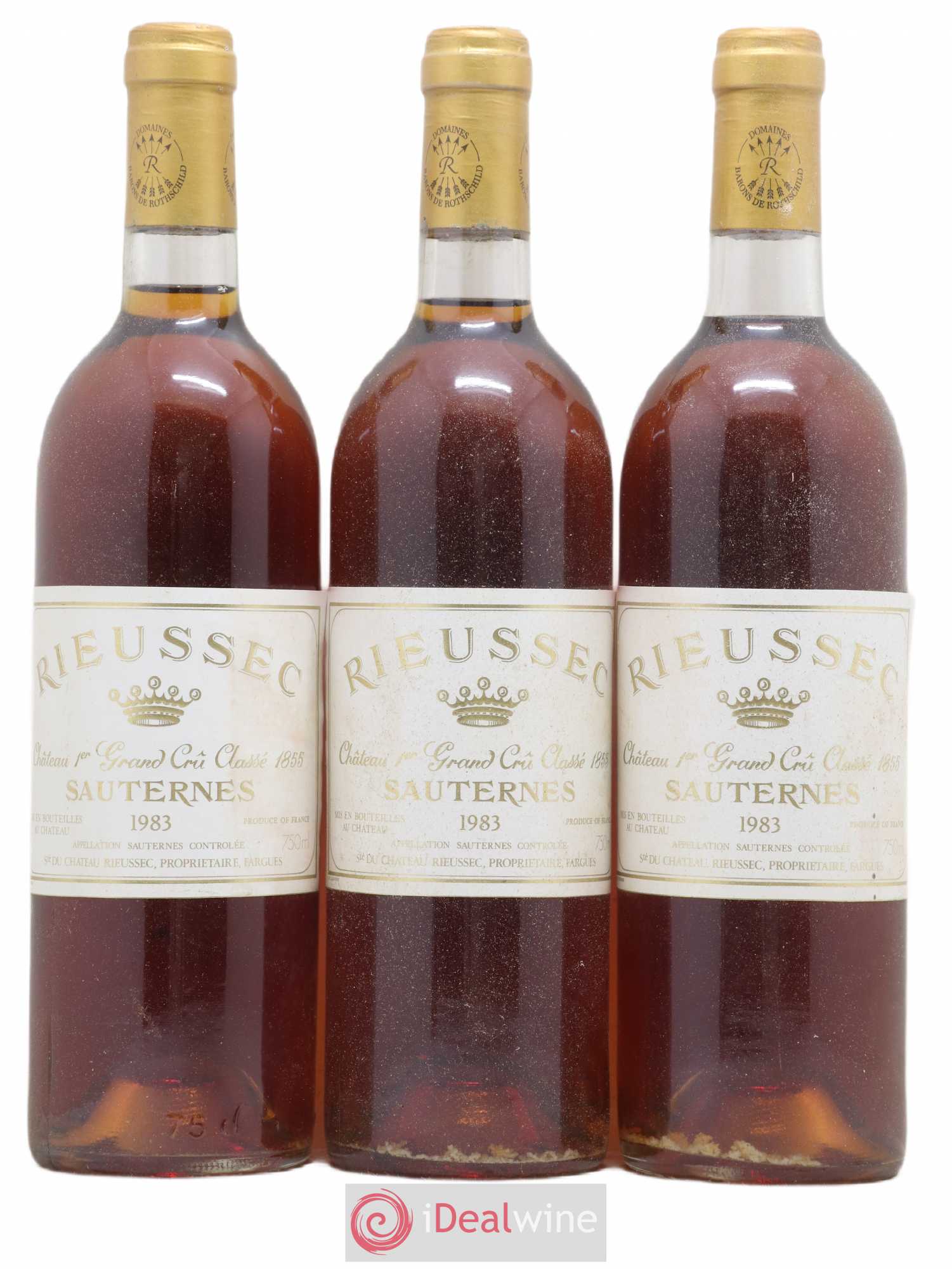 Château Rieussec 1er Grand Cru Classé 1983 - Lotto di 3 bottiglie - 0