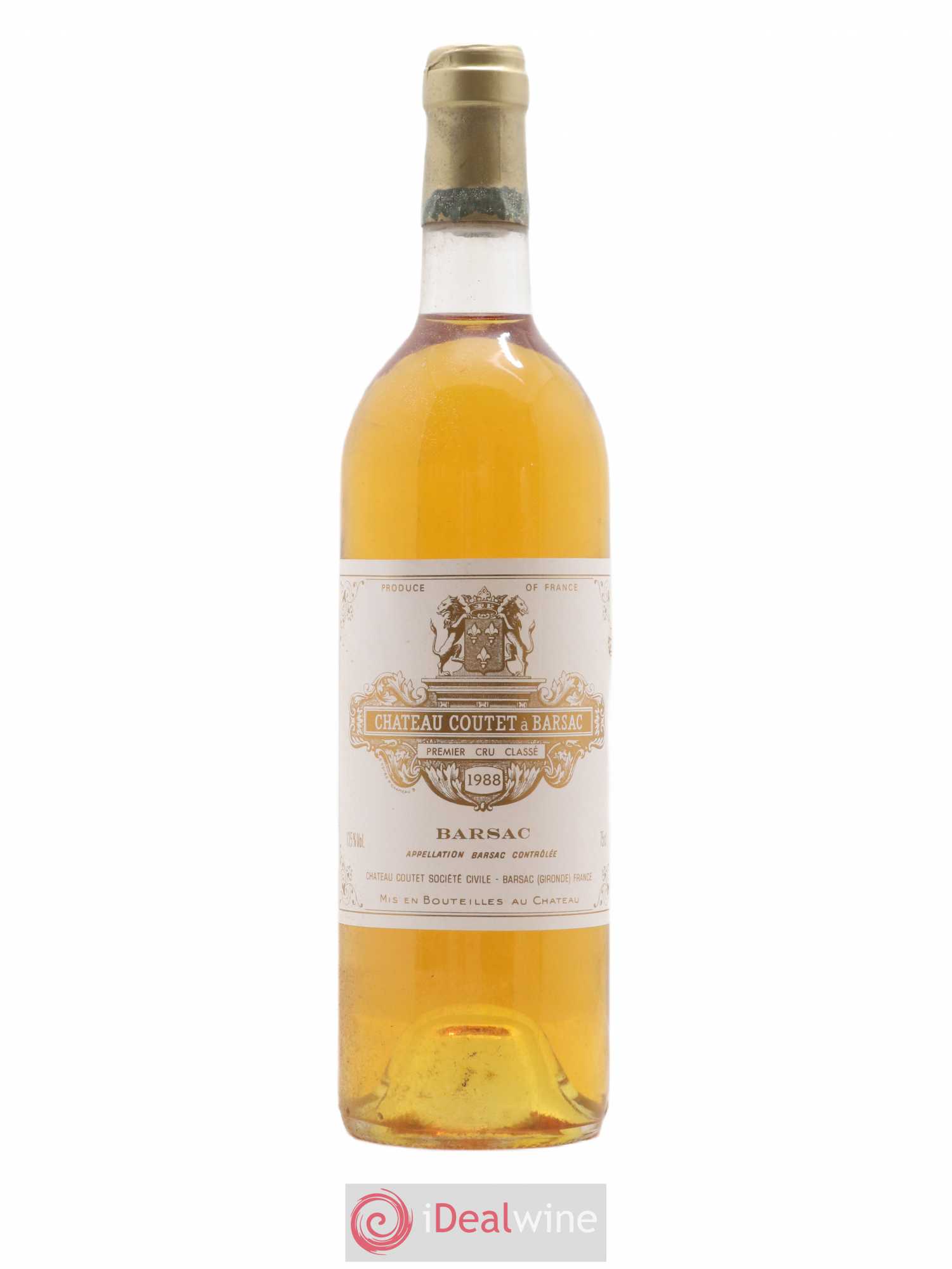 Château Coutet 1er Grand Cru Classé 1988 - Lotto di 1 bottiglia - 0