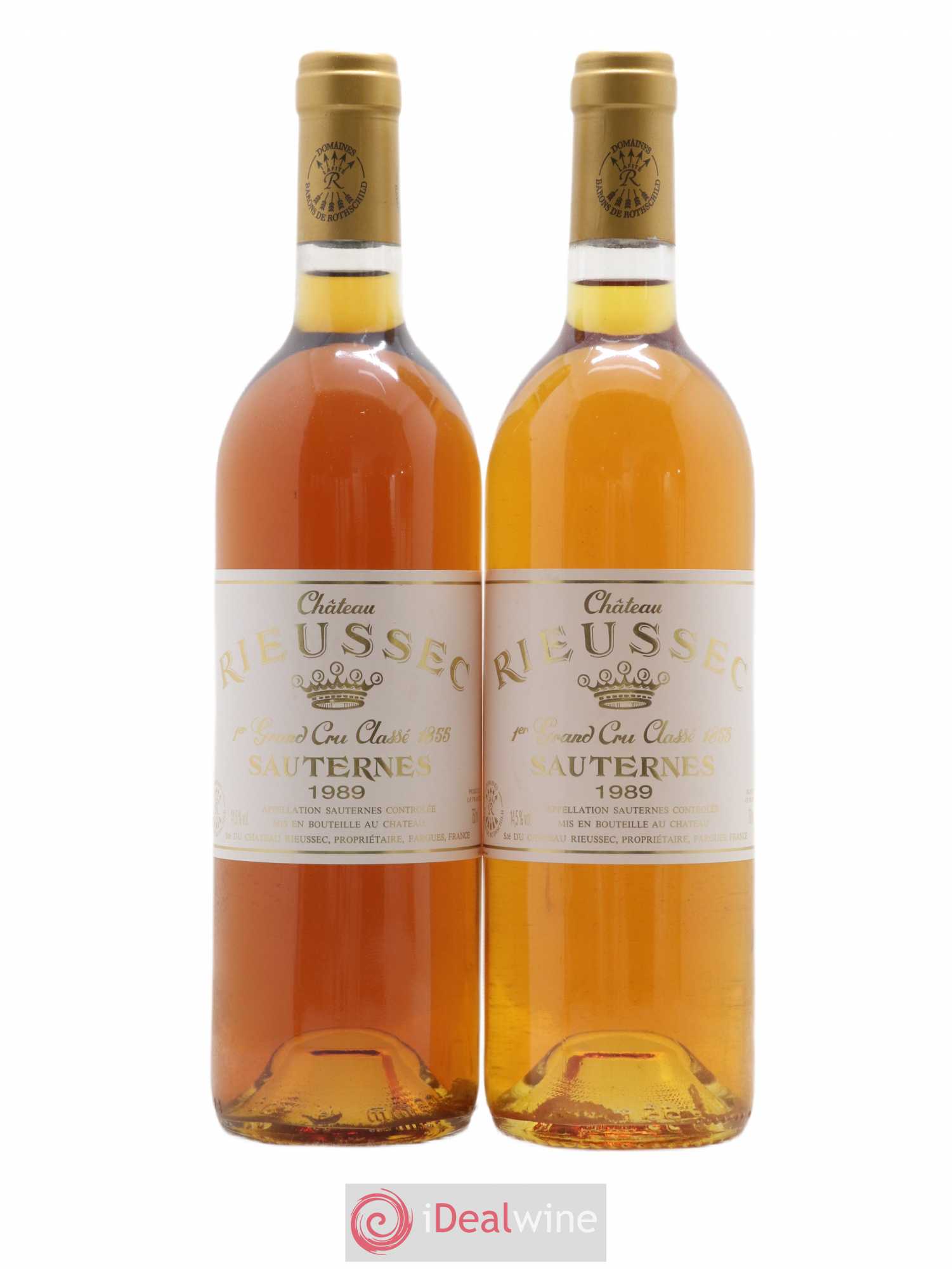 Château Rieussec 1er Grand Cru Classé 1989 - Lotto di 2 bottiglie - 0