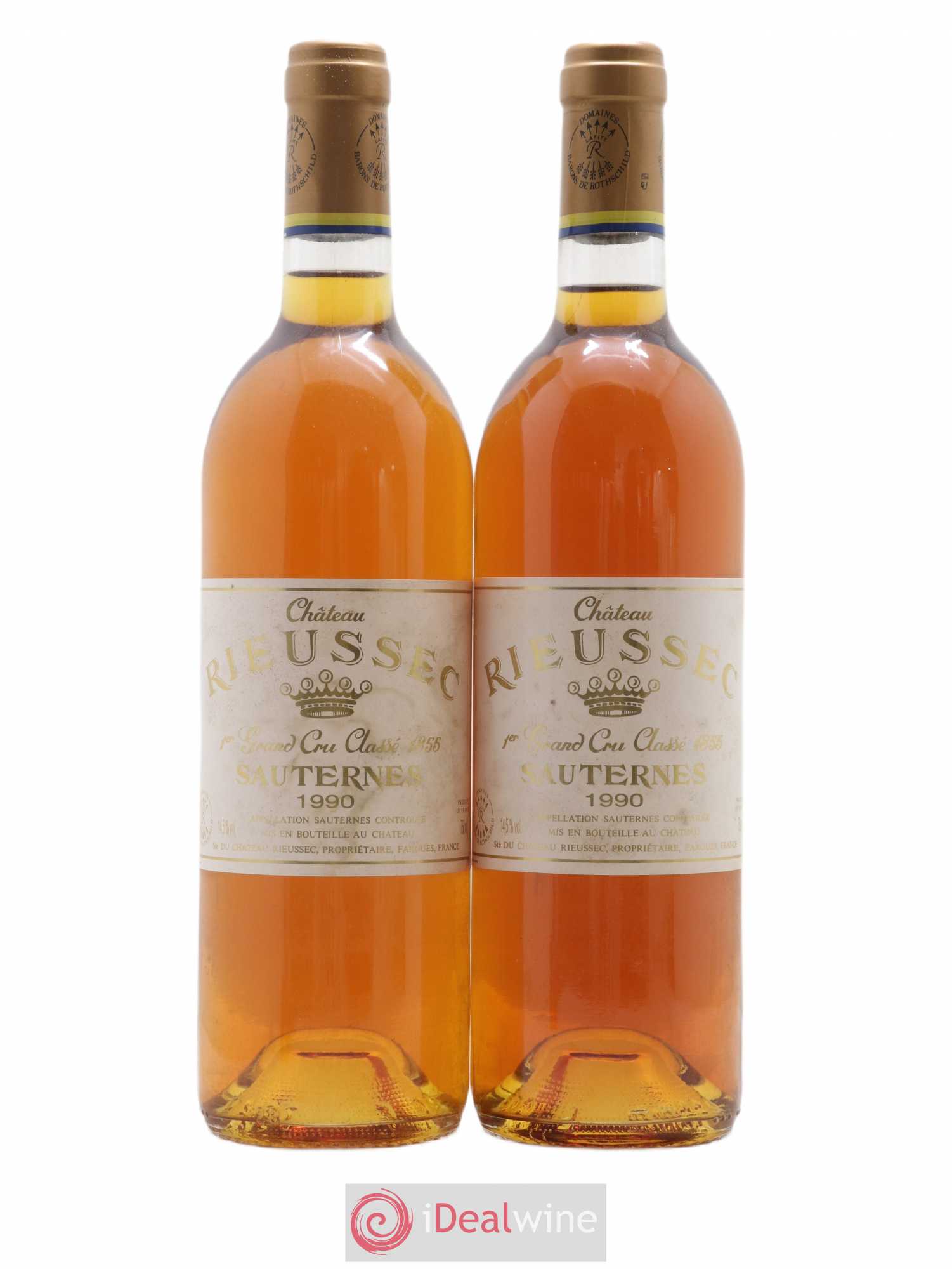 Château Rieussec 1er Grand Cru Classé 1990 - Lotto di 2 bottiglie - 0