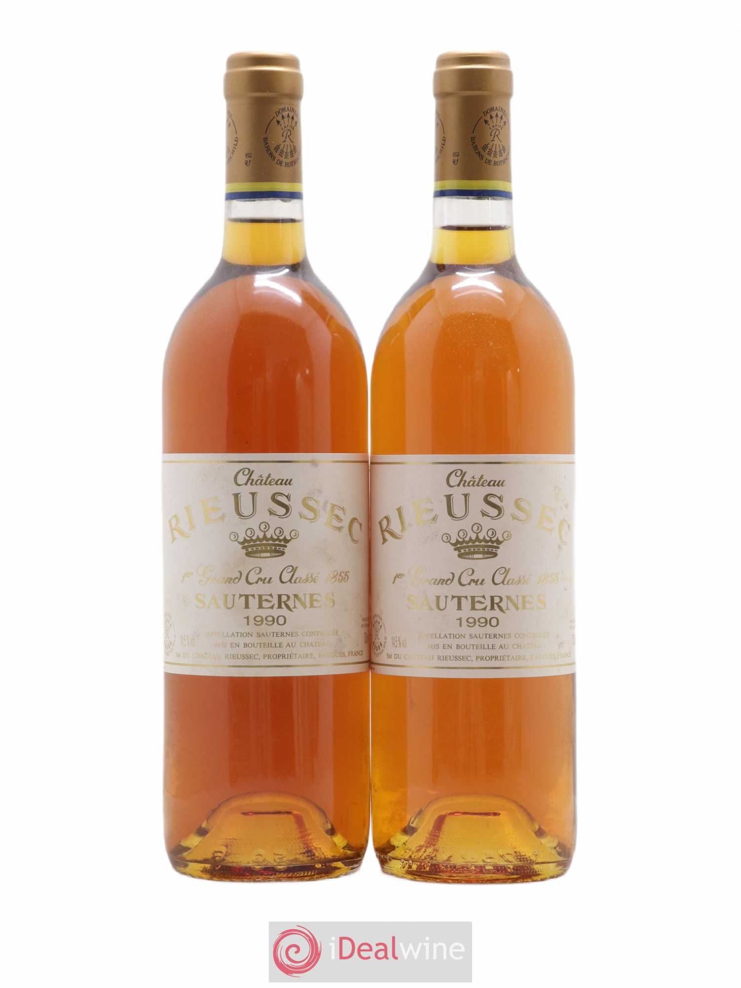 Château Rieussec 1er Grand Cru Classé 1990 - Lotto di 2 bottiglie - 0