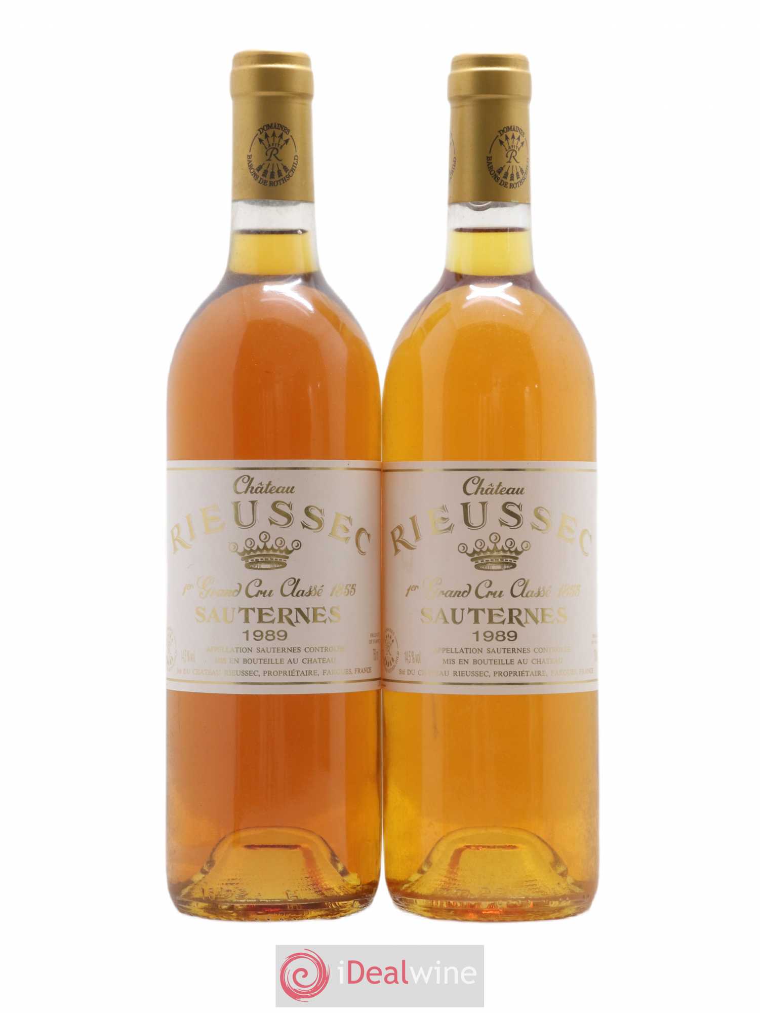 Château Rieussec 1er Grand Cru Classé (senza prezzo di riserva) 1989 - Lotto di 2 bottiglie - 0