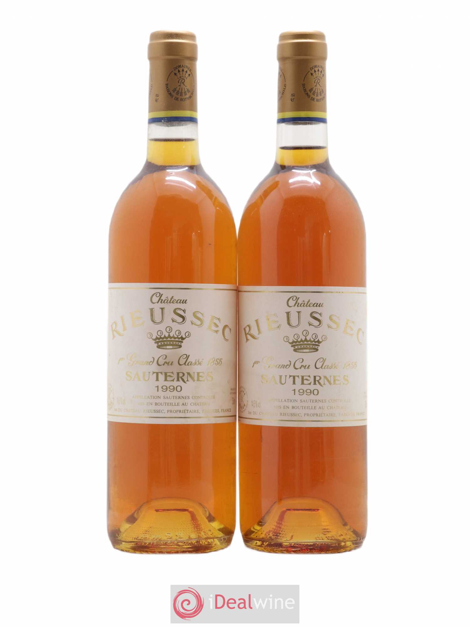 Château Rieussec 1er Grand Cru Classé 1990 - Lotto di 2 bottiglie - 0
