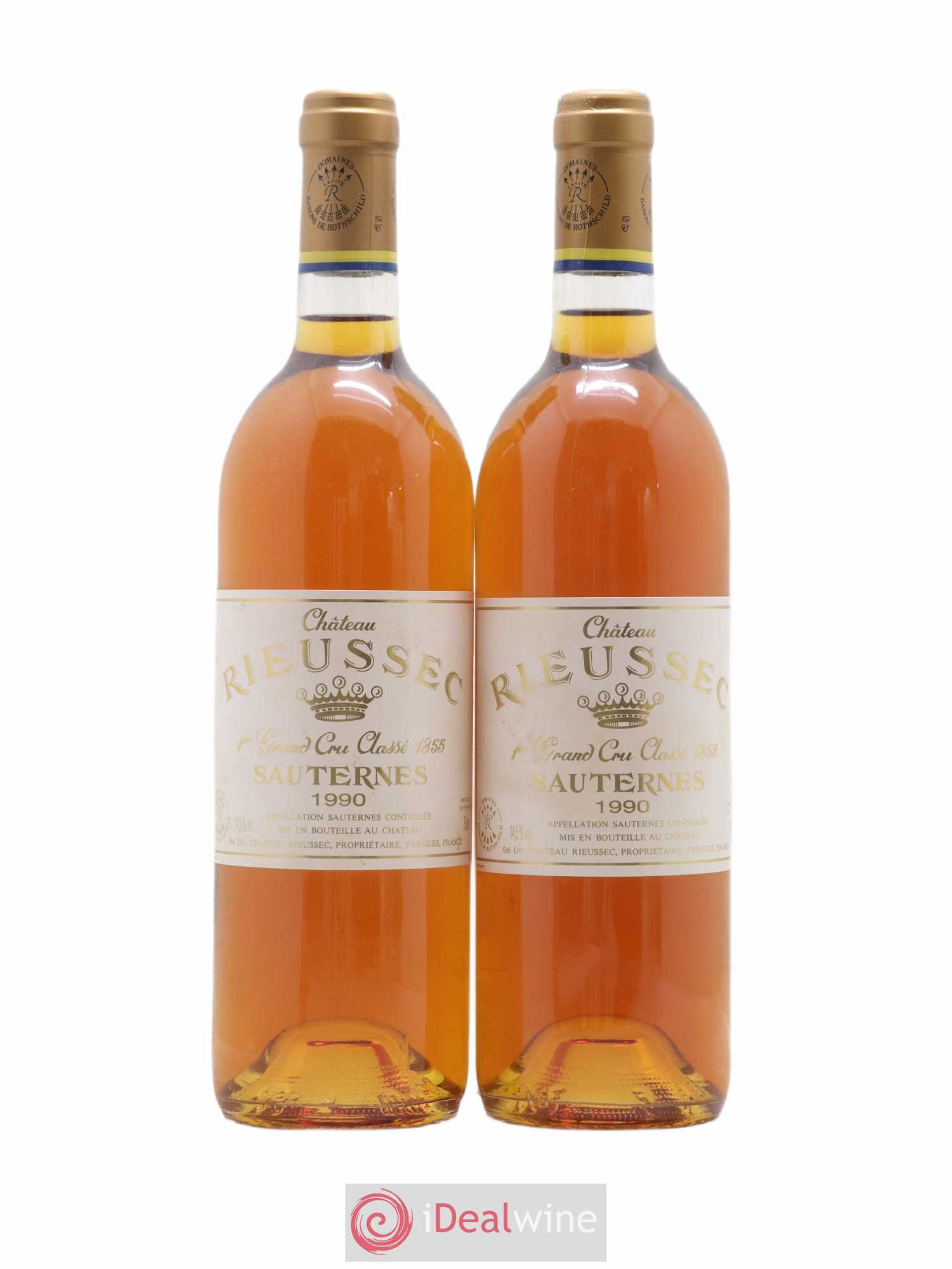 Château Rieussec 1er Grand Cru Classé 1990 - Lotto di 2 bottiglie - 0