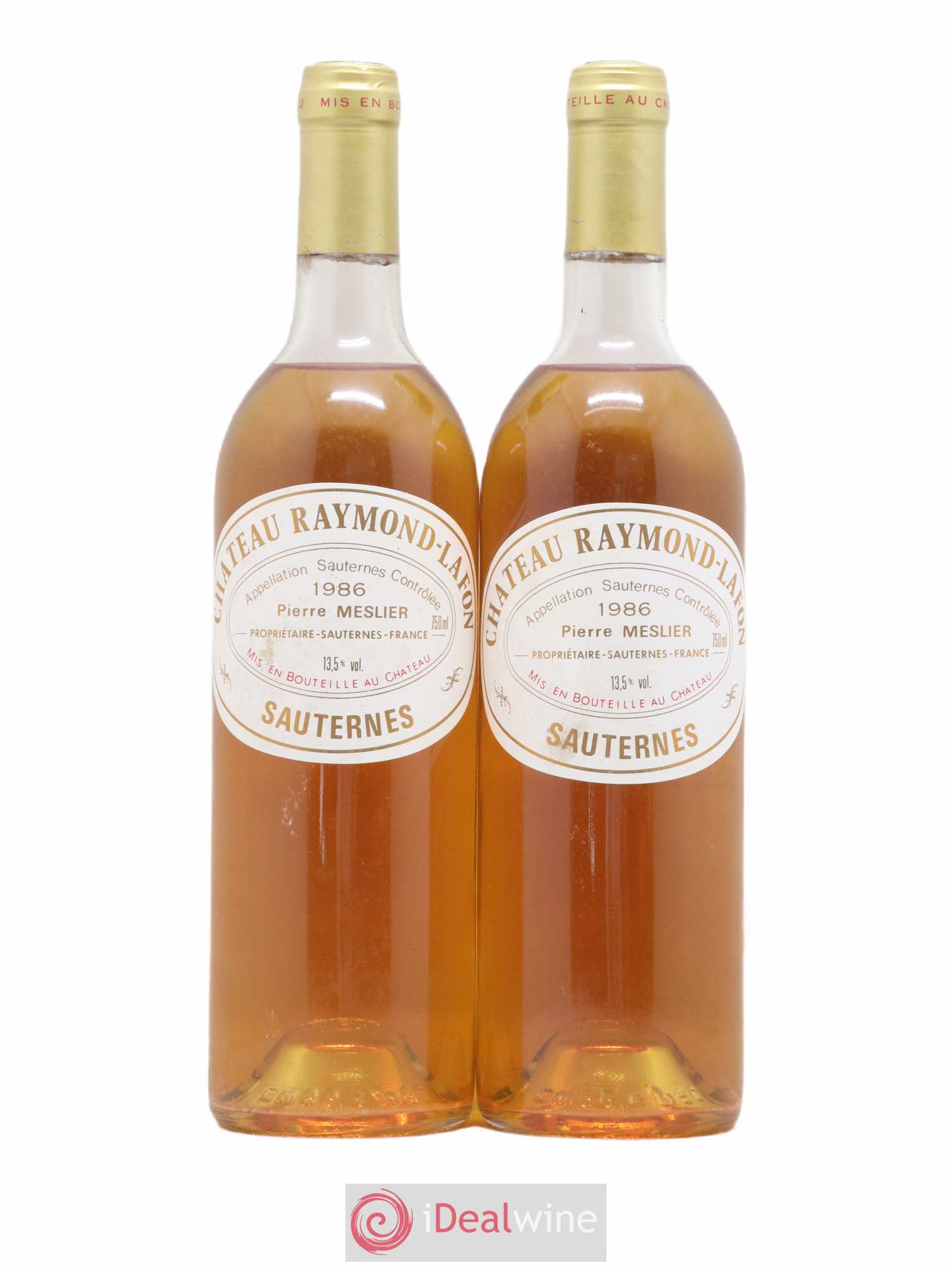Château Raymond Lafon (senza prezzo di riserva) 1986 - Lotto di 2 bottiglie - 0