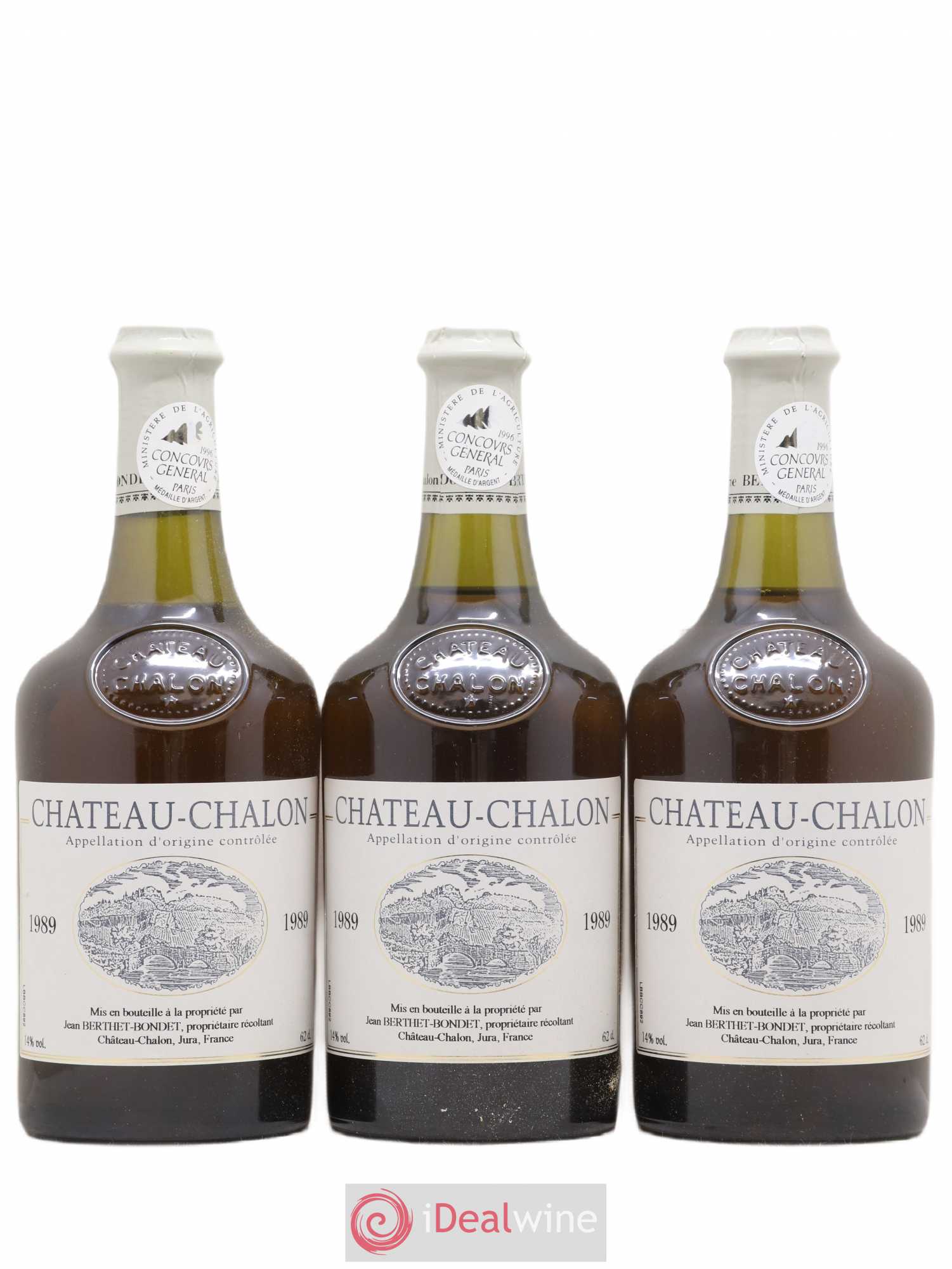 Château-Chalon Berthet-Bondet 1989 - Lot de 3 bouteilles - 0
