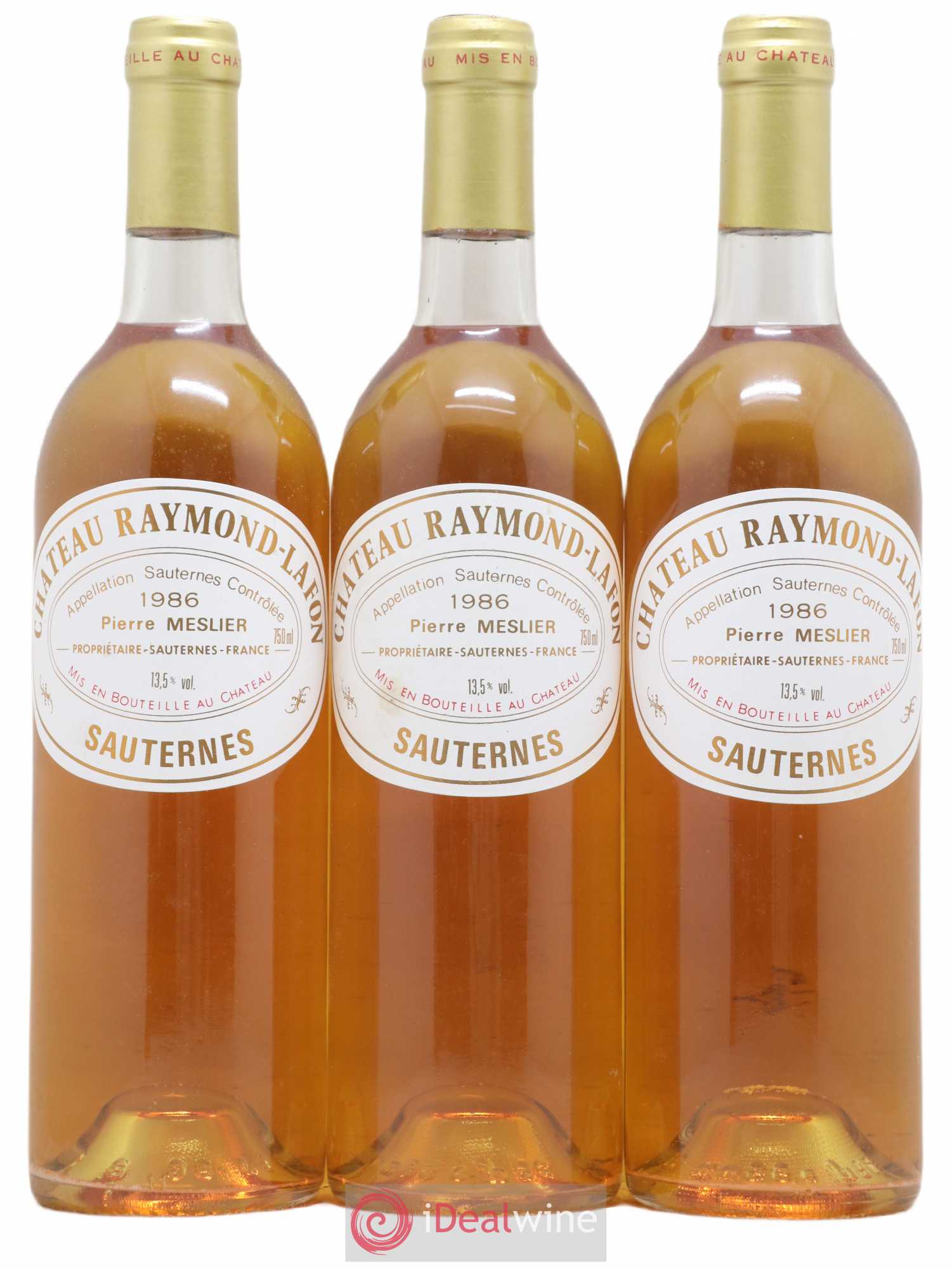 Château Raymond Lafon (senza prezzo di riserva) 1986 - Lotto di 3 bottiglie - 0
