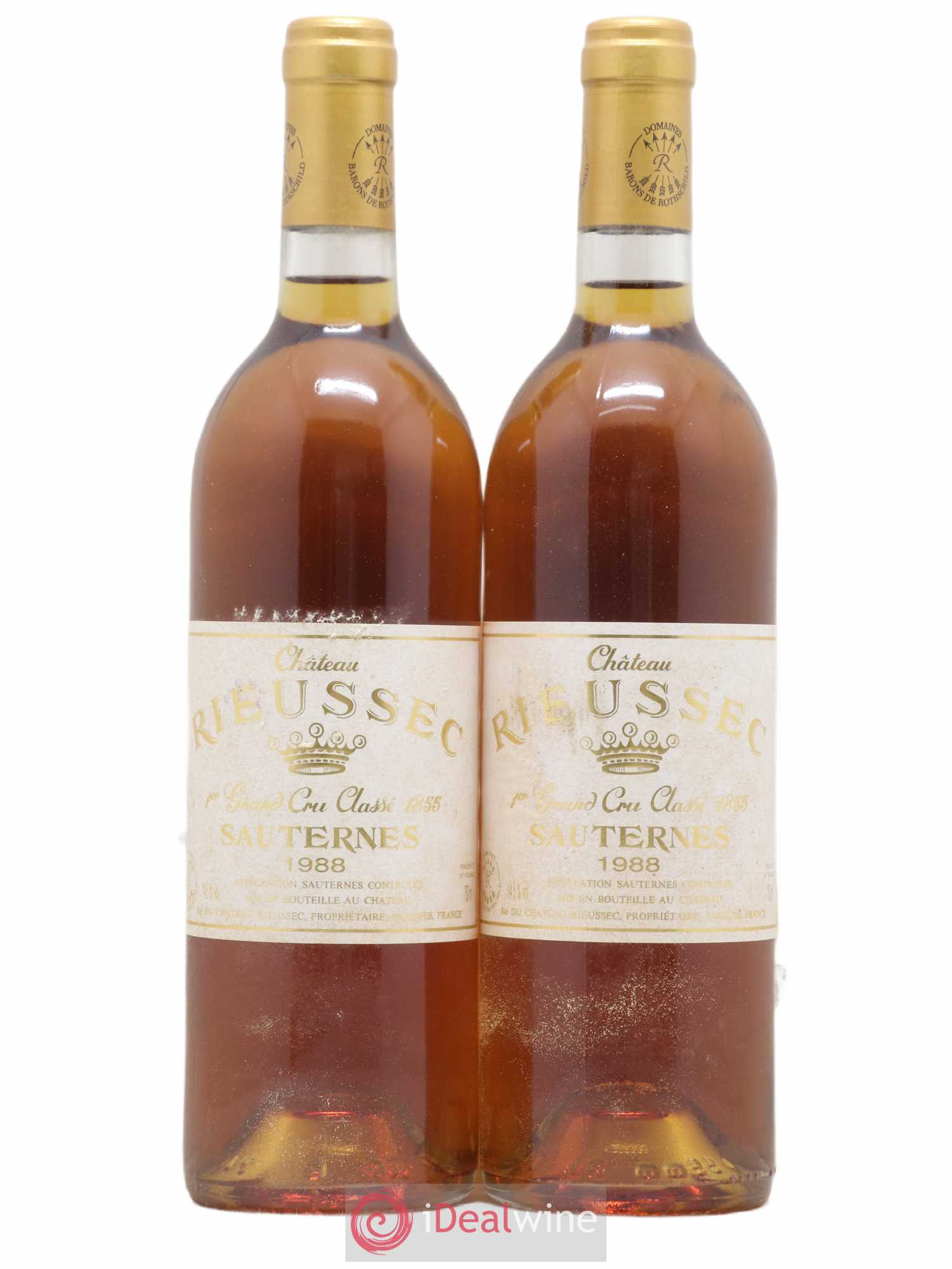 Château Rieussec 1er Grand Cru Classé 1988 - Lotto di 2 bottiglie - 0