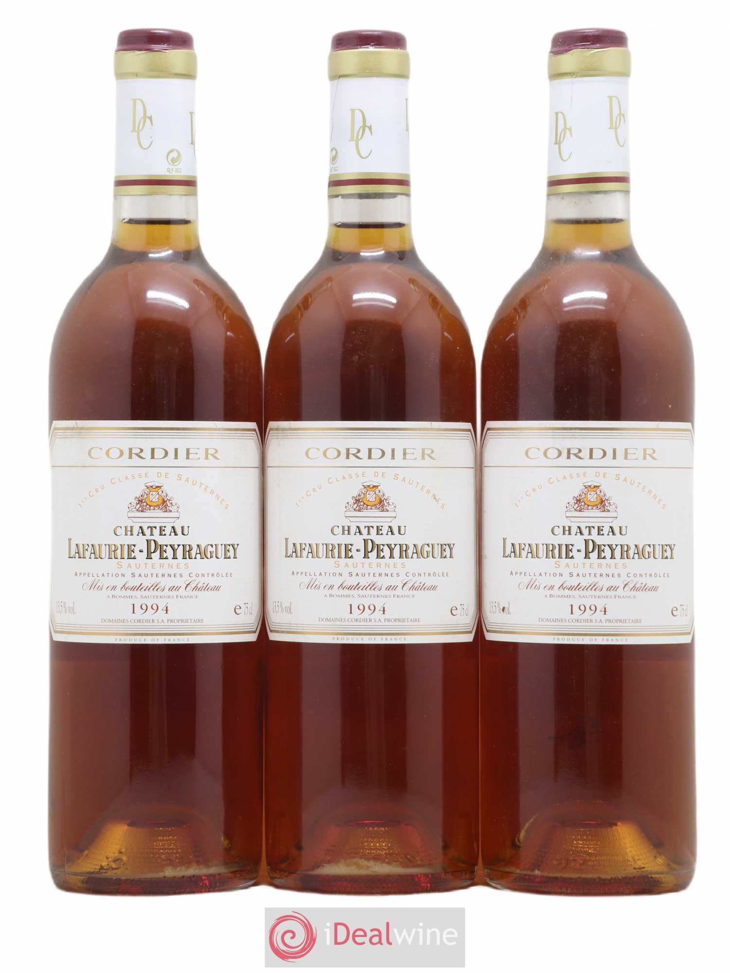 Château Lafaurie-Peyraguey 1er Grand Cru Classé 1994 - Lotto di 3 bottiglie - 0