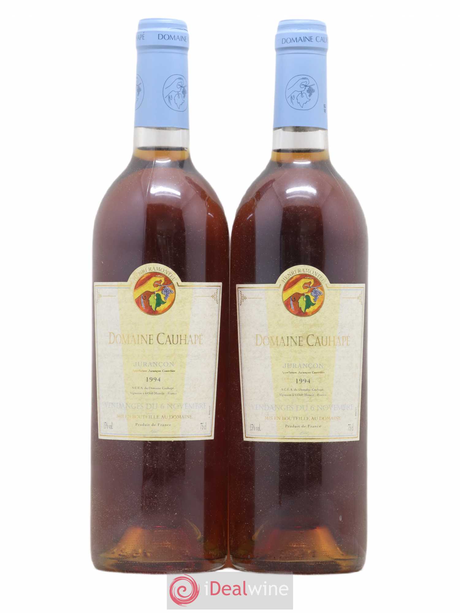 Jurançon Vendanges du 6 novembre Domaine Cauhapé (sans prix de réserve) 1994 - Posten von 2 Flaschen - 0
