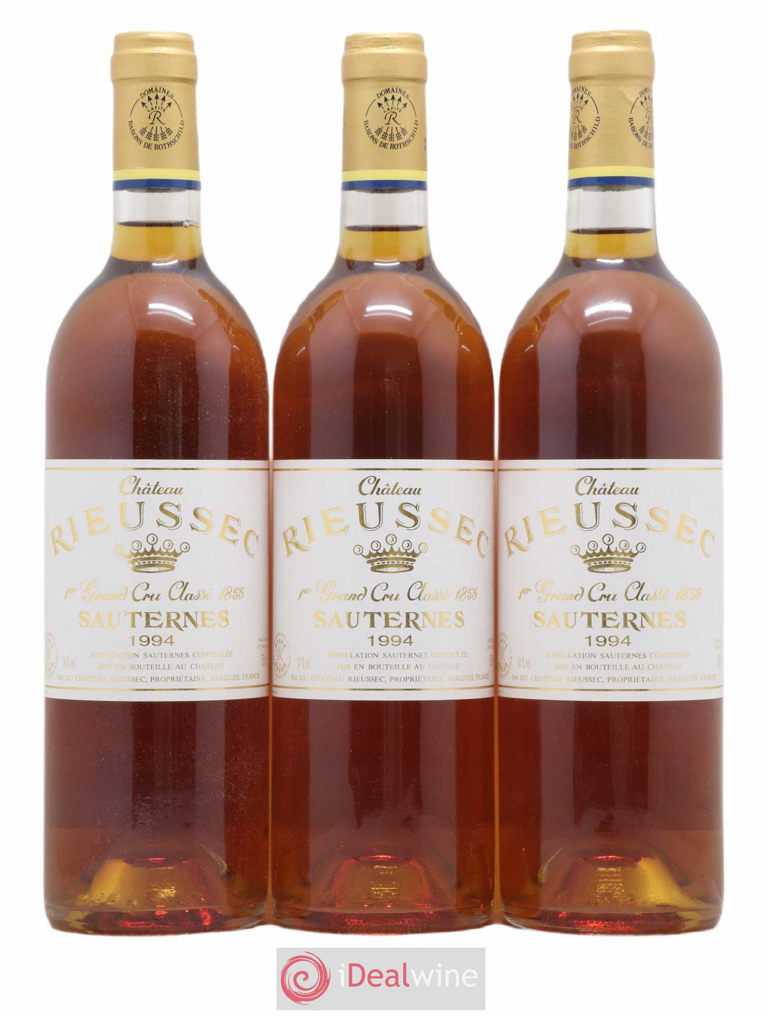 Château Rieussec 1er Grand Cru Classé 1994 - Lotto di 3 bottiglie - 0