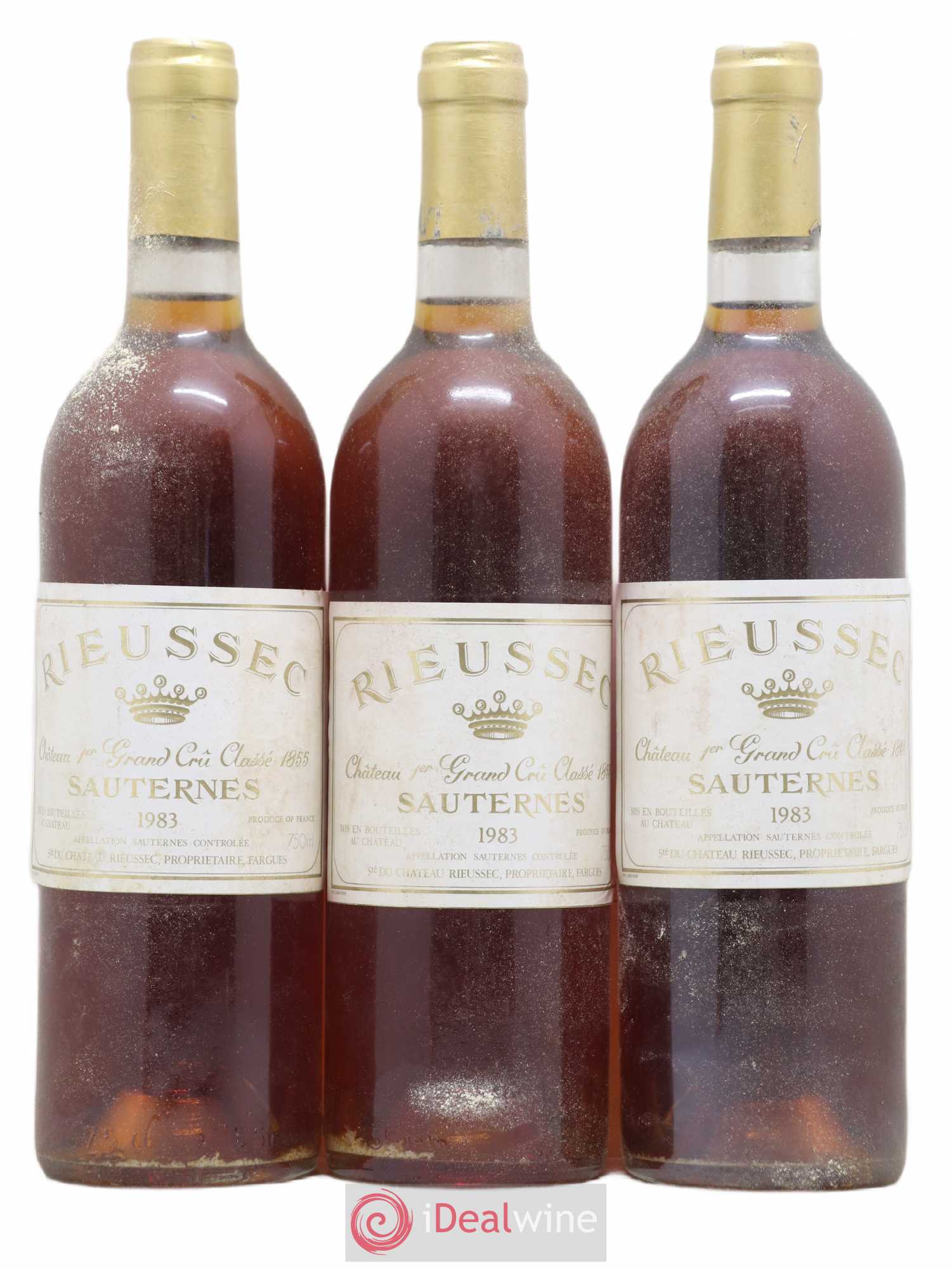 Château Rieussec 1er Grand Cru Classé 1983 - Lotto di 3 bottiglie - 0