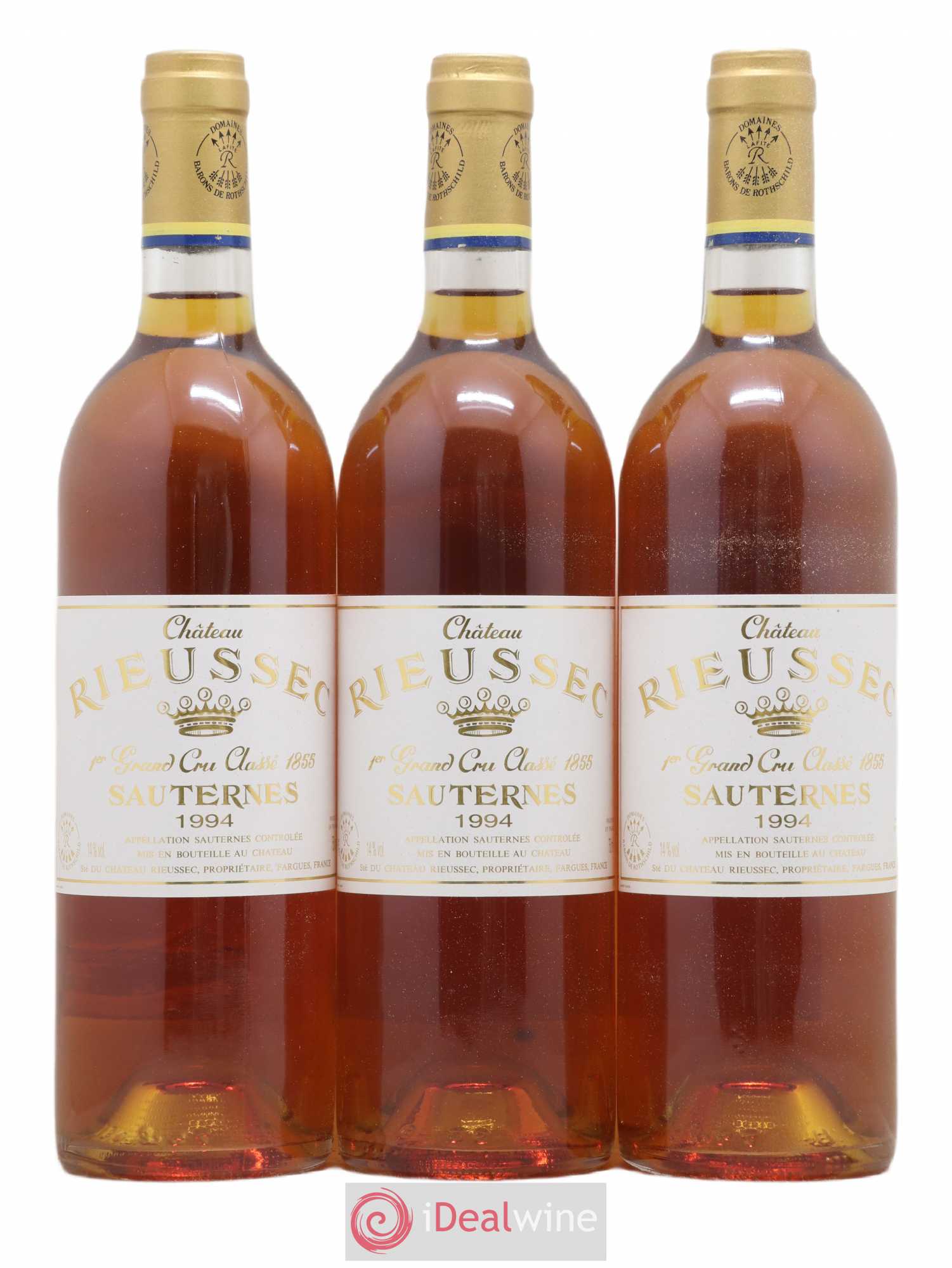 Château Rieussec 1er Grand Cru Classé 1994 - Lotto di 3 bottiglie - 0