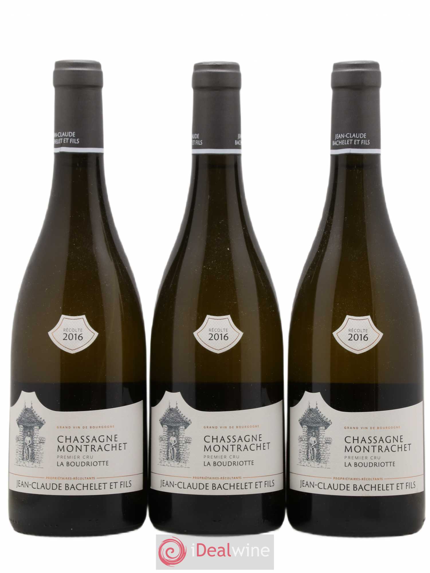 Chassagne-Montrachet 1er Cru La Boudriotte Jean-Claude Bachelet (Domaine) 2016 - Lot de 3 bouteilles - 0