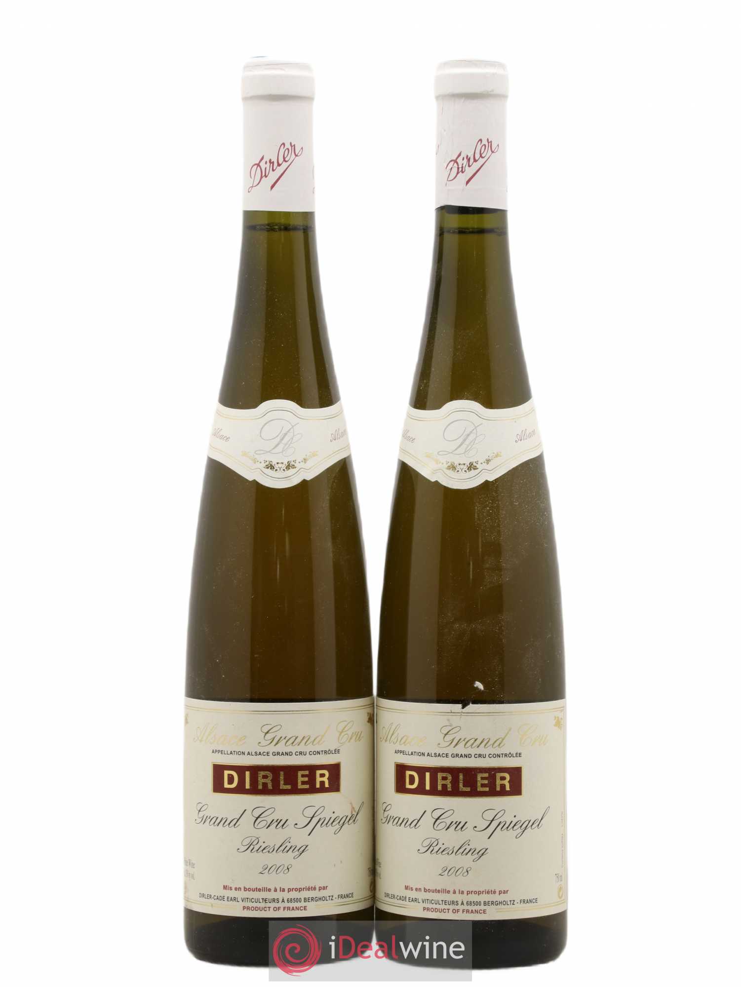 Riesling Grand Cru Grand Cru Spiegel Dirler Cade 2008 - Posten von 2 Flaschen - 0