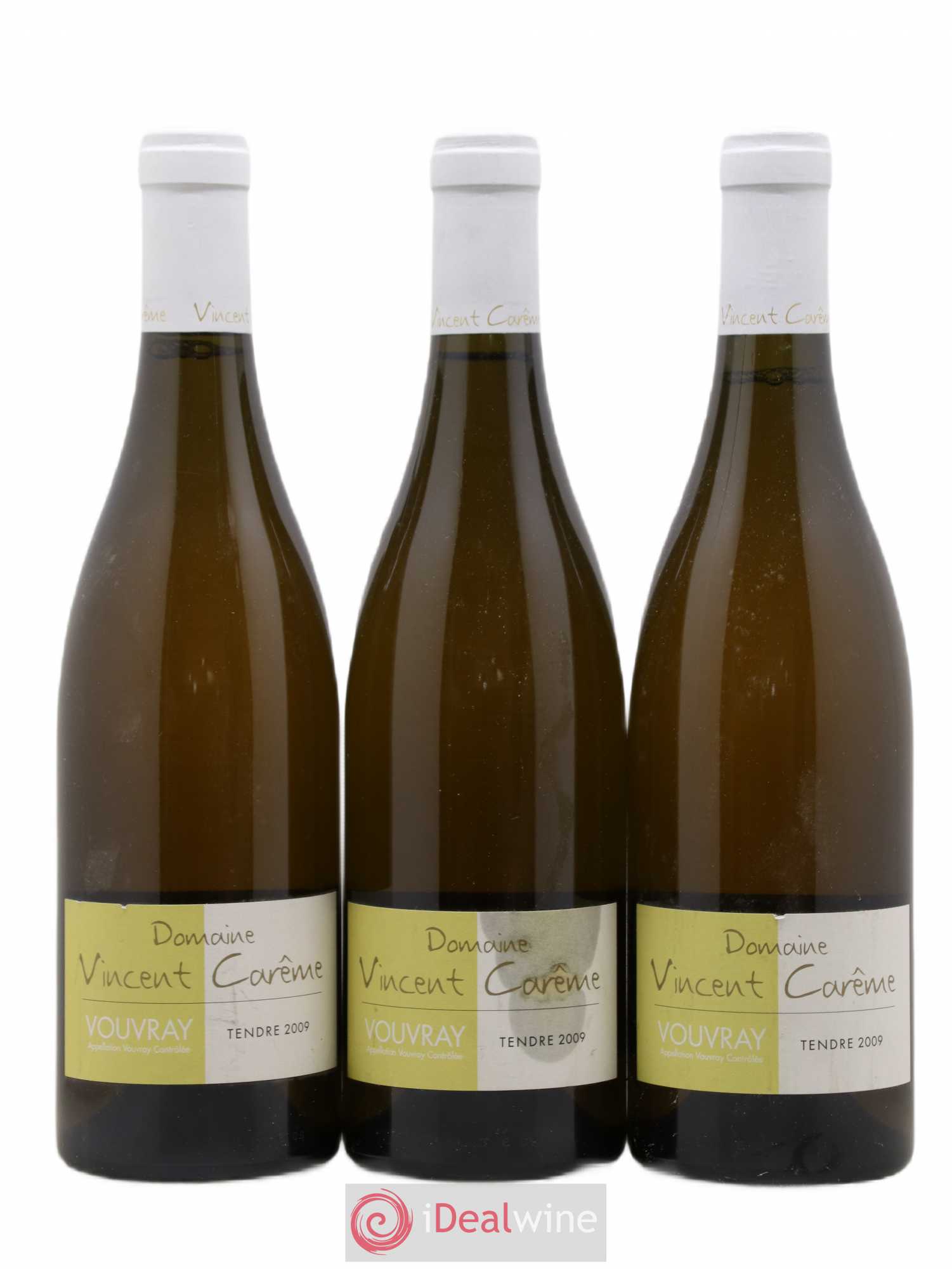 Vouvray Tendre Domaine Vincent Carême 2009 - Lot de 3 bouteilles - 0