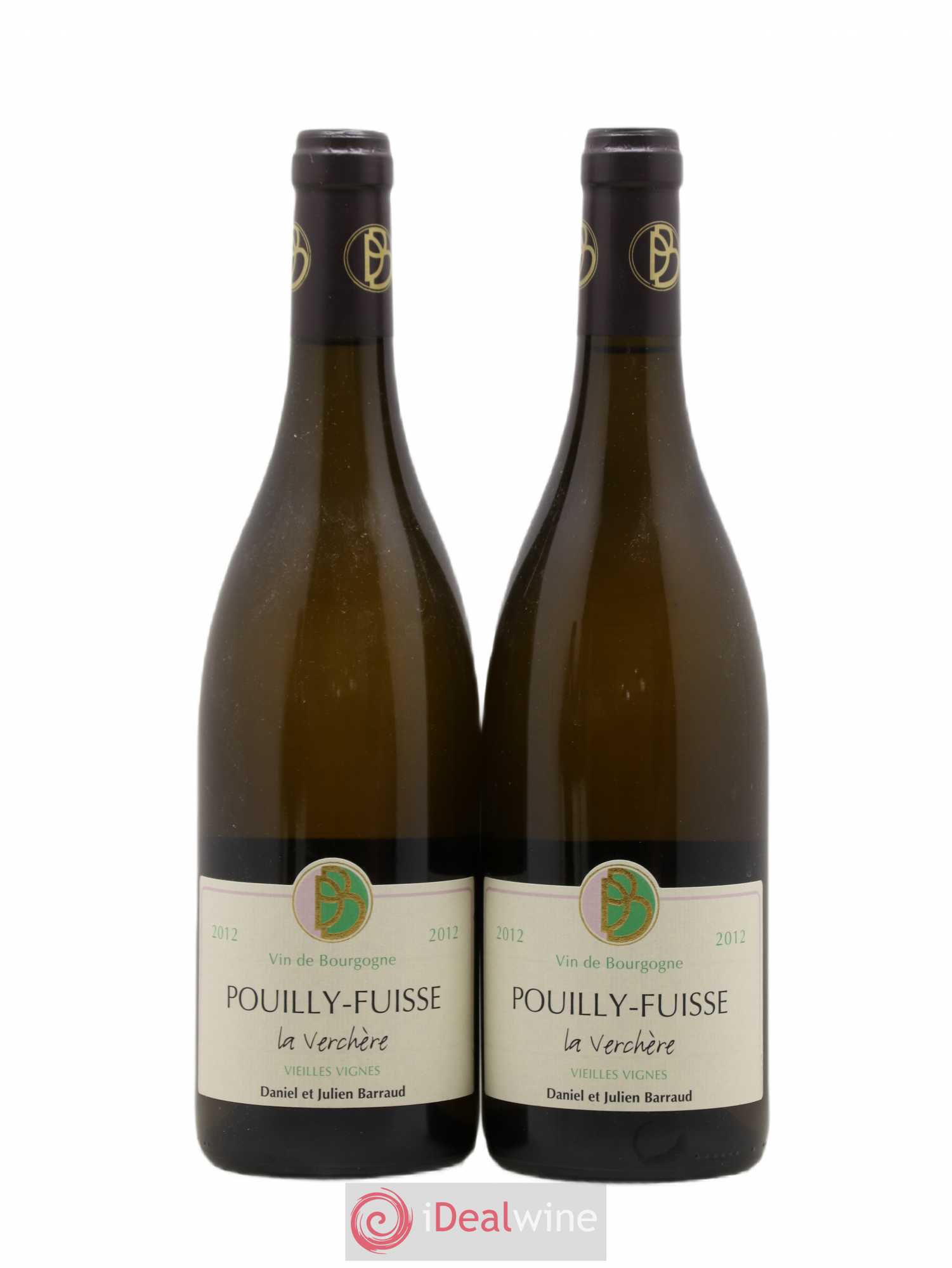Pouilly-Fuissé La Verchere Vieilles Vignes Domaine Barraud 2012 - Posten von 2 Flaschen - 0