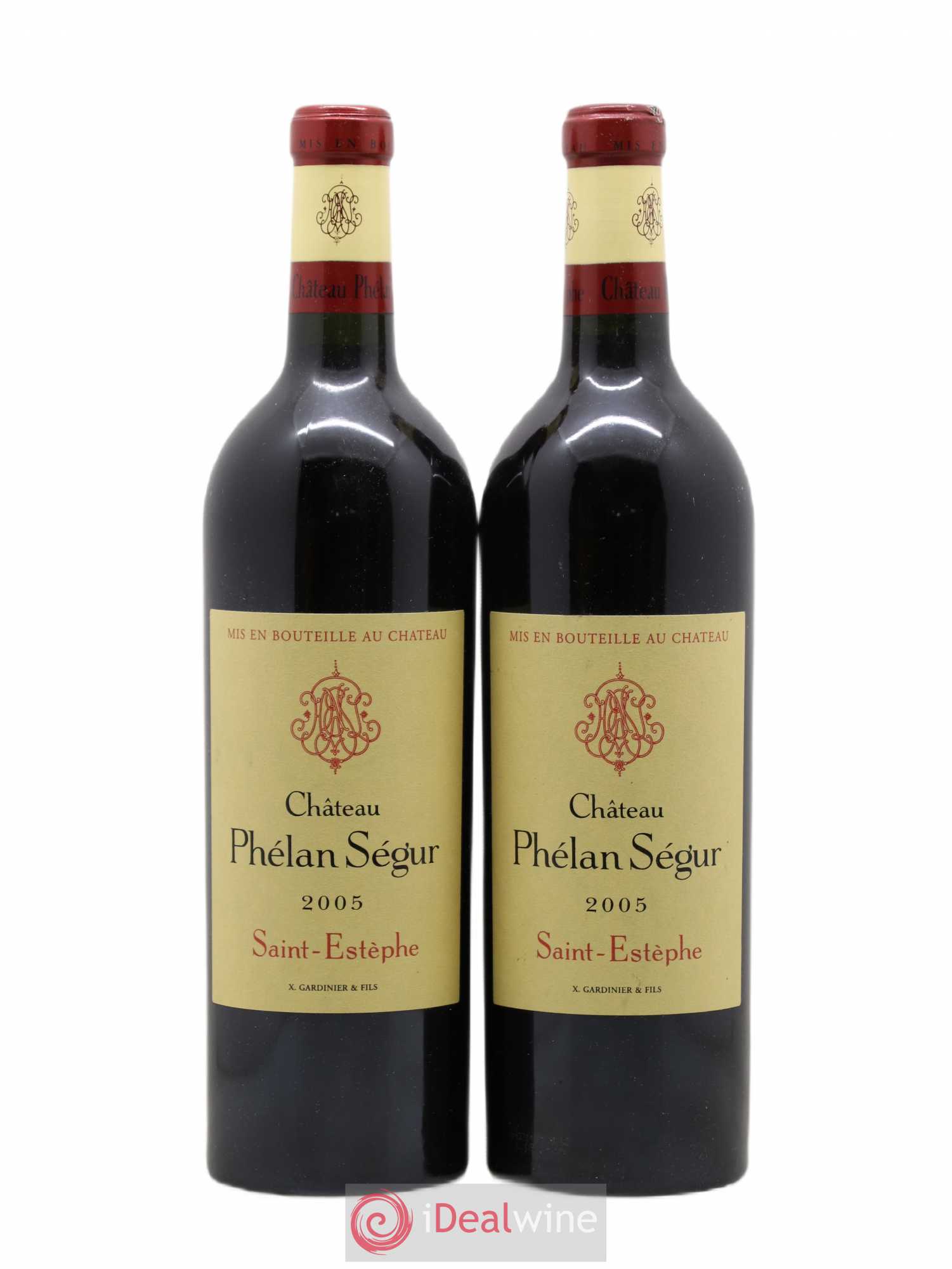 Château Phélan Ségur 2005 - Lot de 2 bouteilles - 0