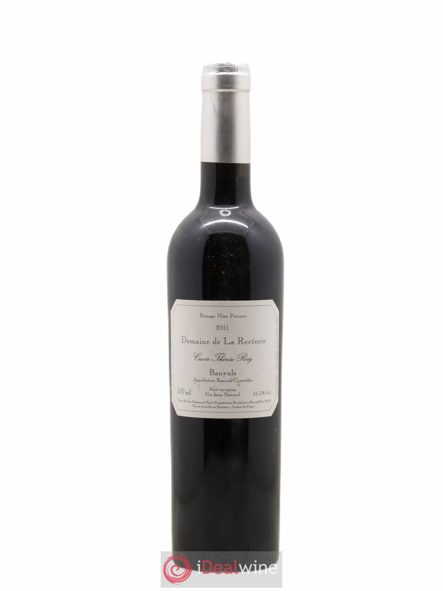 Banyuls La Rectorie (Domaine de) Thérèse Reig Thierry et Jean Emmanuel Parcé 50cl 2011 - Lot de 1 bouteille - 0