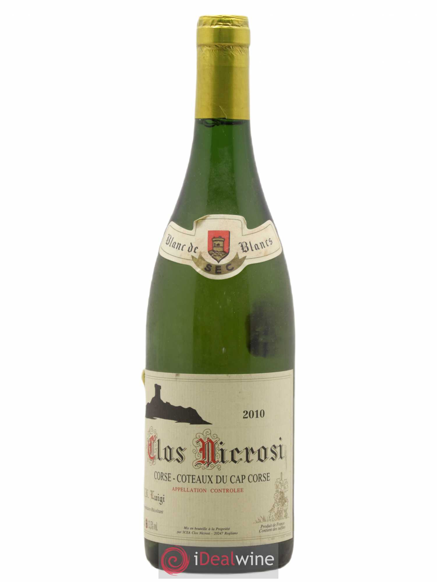 Vin de Corse Blanc de Sec Clos Nicrosi 2010 - Posten von 1 Flasche - 0