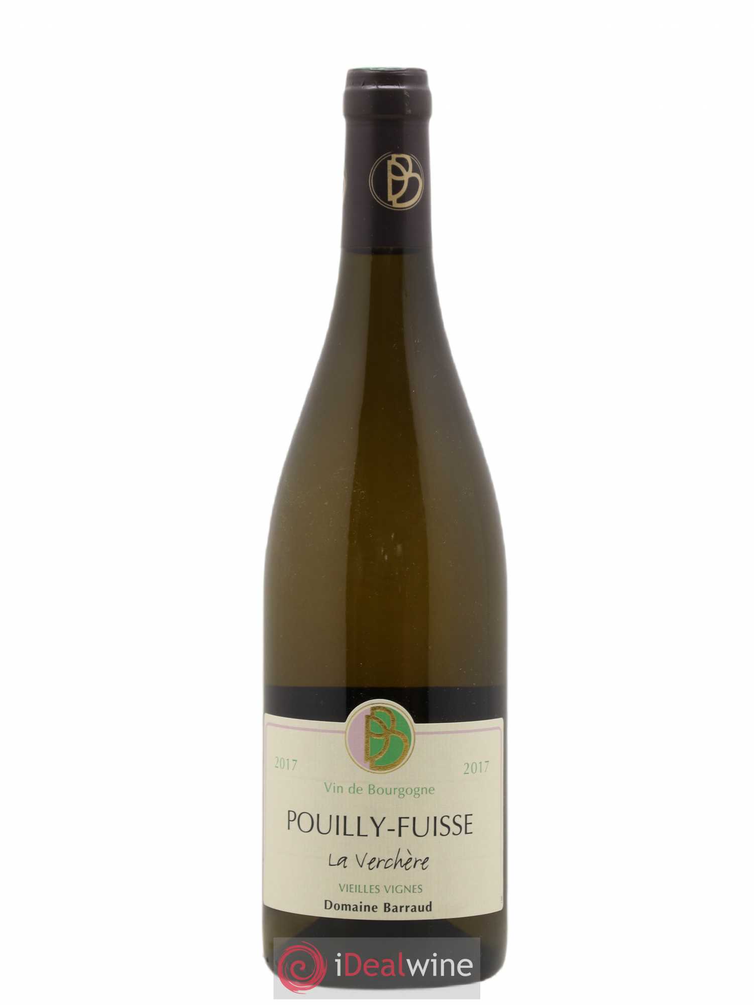 Pouilly-Fuissé La Verchere Vieilles vignes Domaine Barraud 2017 - Posten von 1 Flasche - 0
