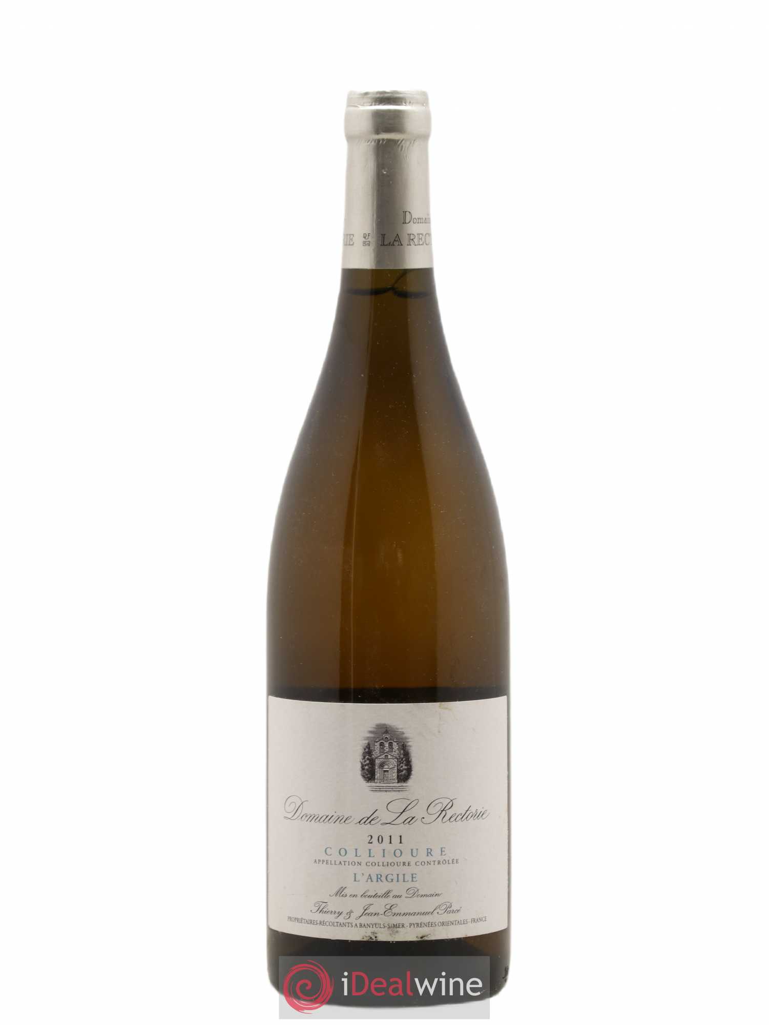 Collioure La Rectorie (Domaine de) L'Argile Thierry et Jean Emmanuel Parcé 2011 - Lot de 1 bouteille - 0