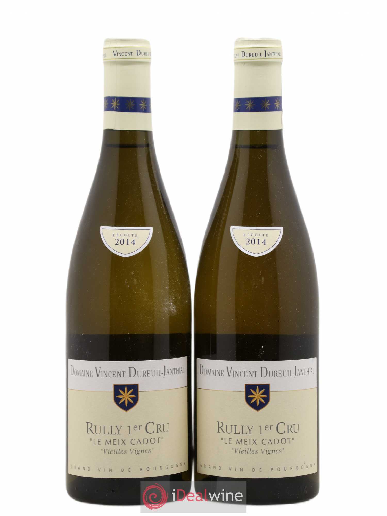 Rully 1er Cru Le Meix Cadot Vieilles Vignes Vincent Dureuil-Janthial 2014 - Lot de 2 bouteilles - 0