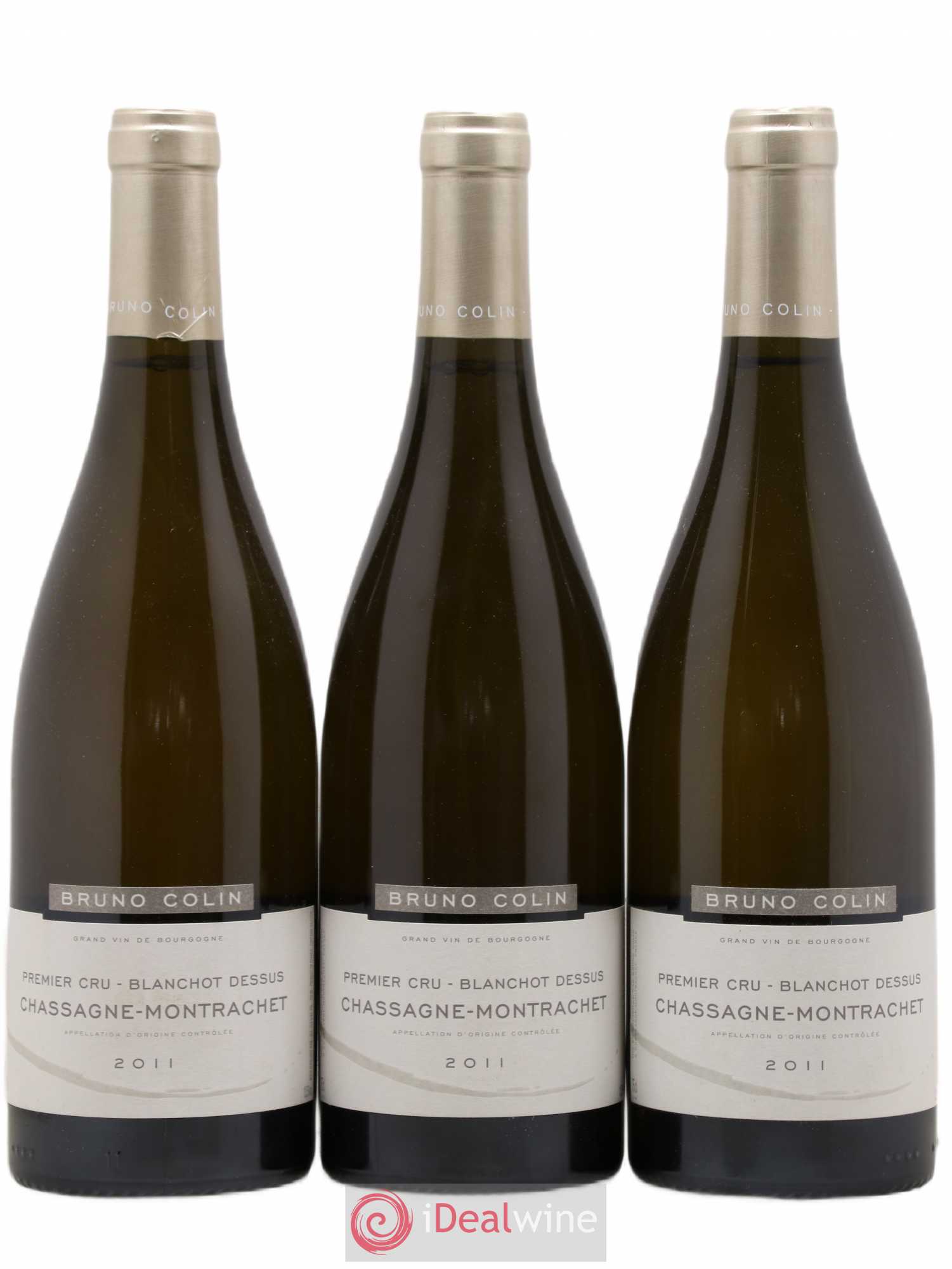 Chassagne-Montrachet 1er Cru Blanchot Dessus Bruno Colin 2011 - Lotto di 3 bottiglie - 0