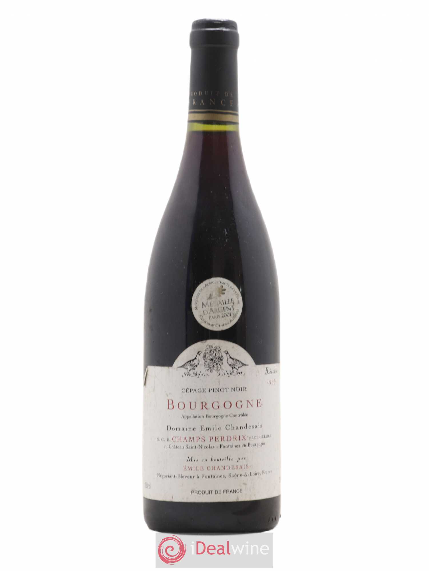 Bourgogne SCE Champ Perdrix Emile Chandesais (sans prix de réserve) 1999 - Posten von 1 Flasche - 0